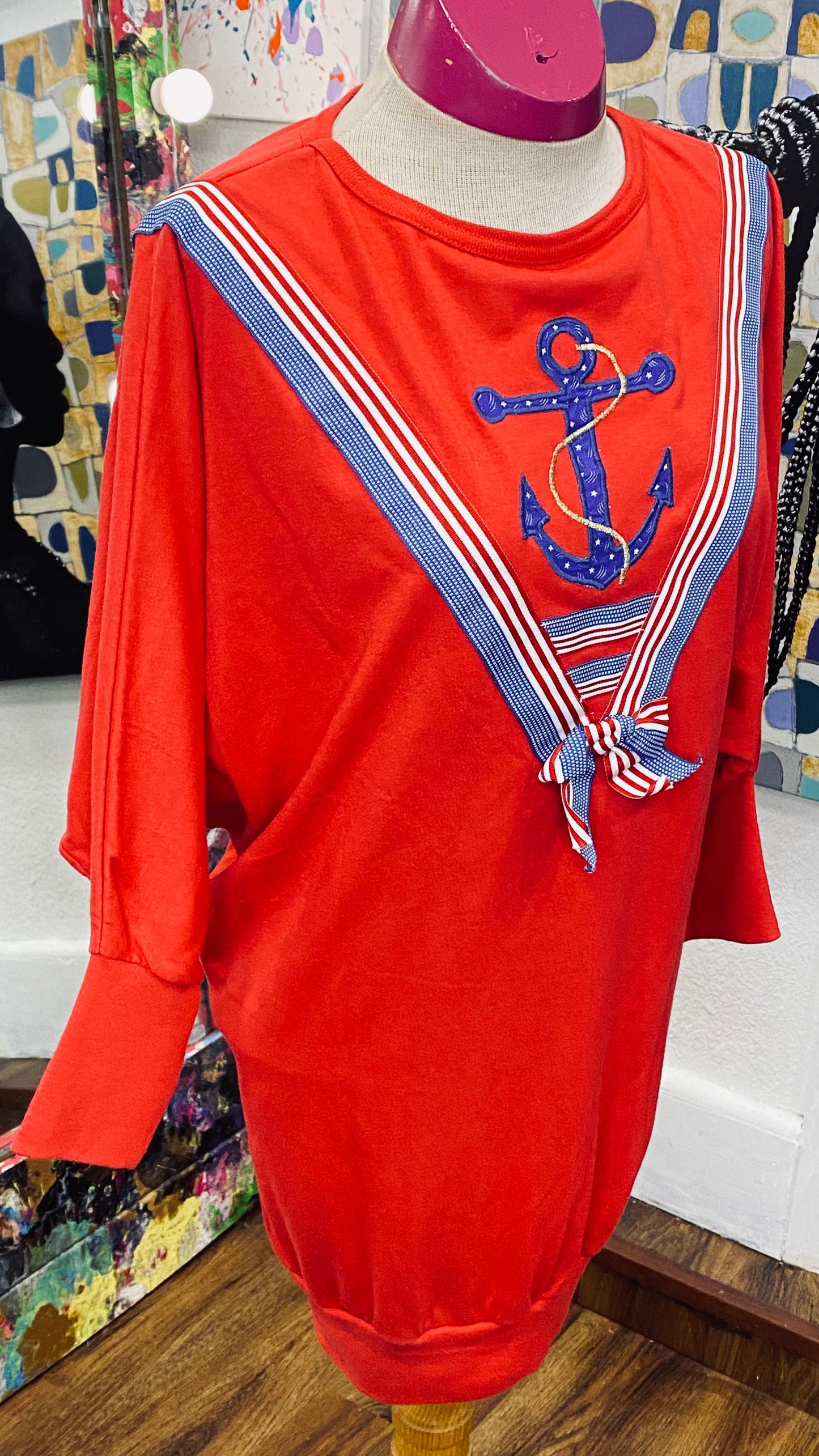 Vintage Anchor Blouse