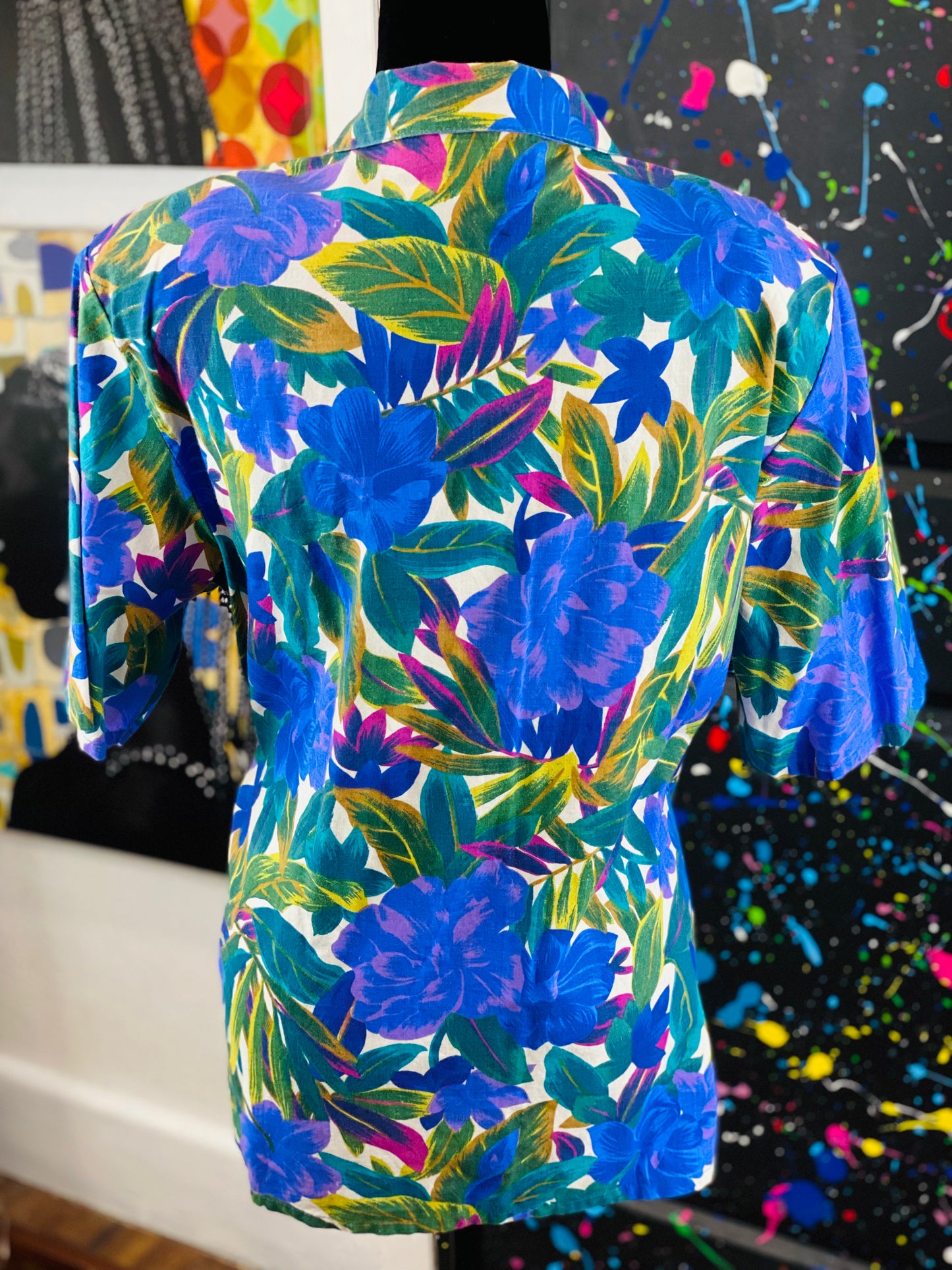 Vintage Short Sleeve Blouse