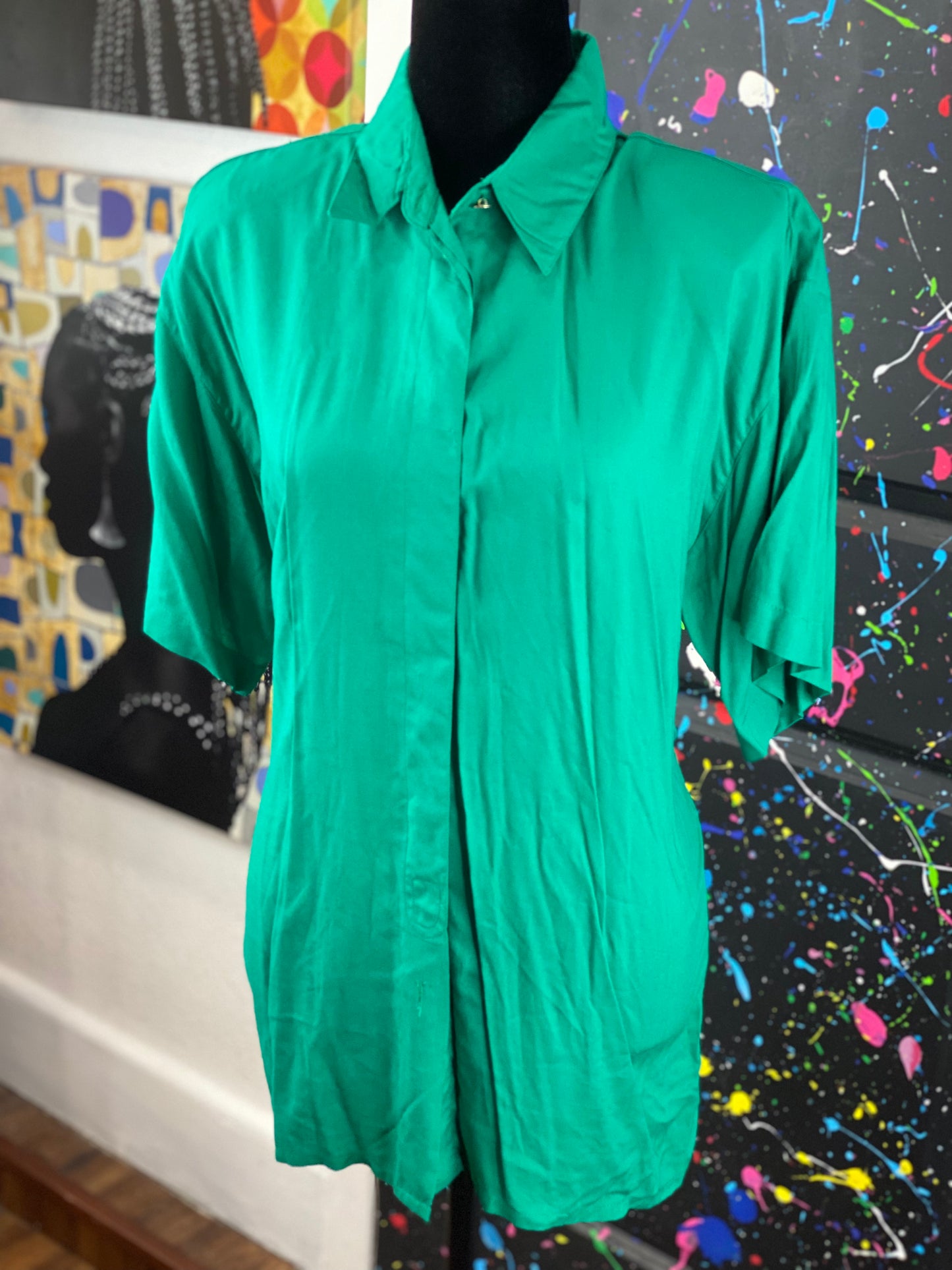 Vintage Short Sleeve Blouse