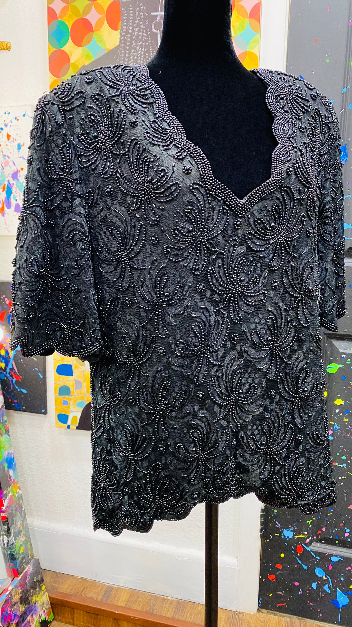 Vintage Sequin Blouse