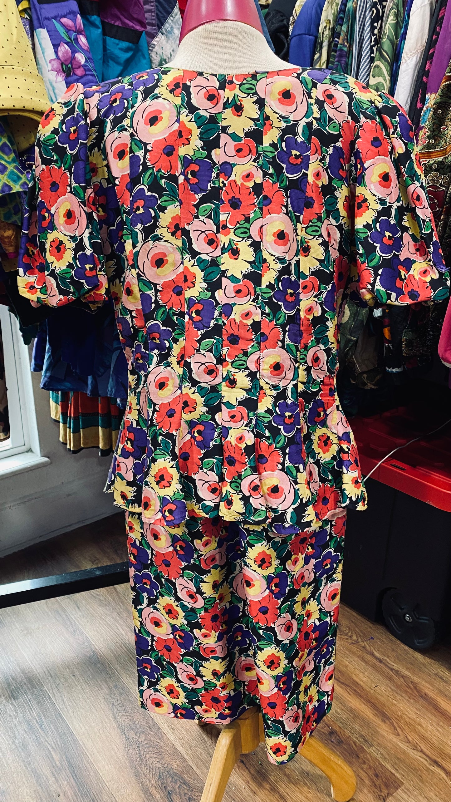 Vintage Floral Skirt Set