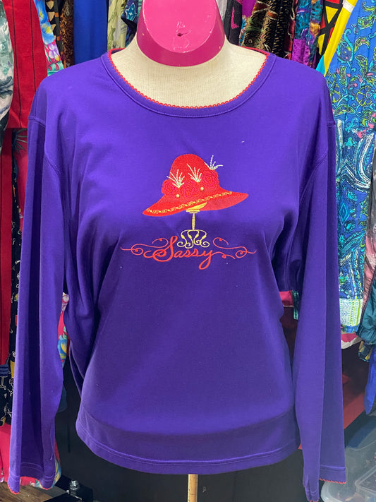 Vintage Purple Blouse