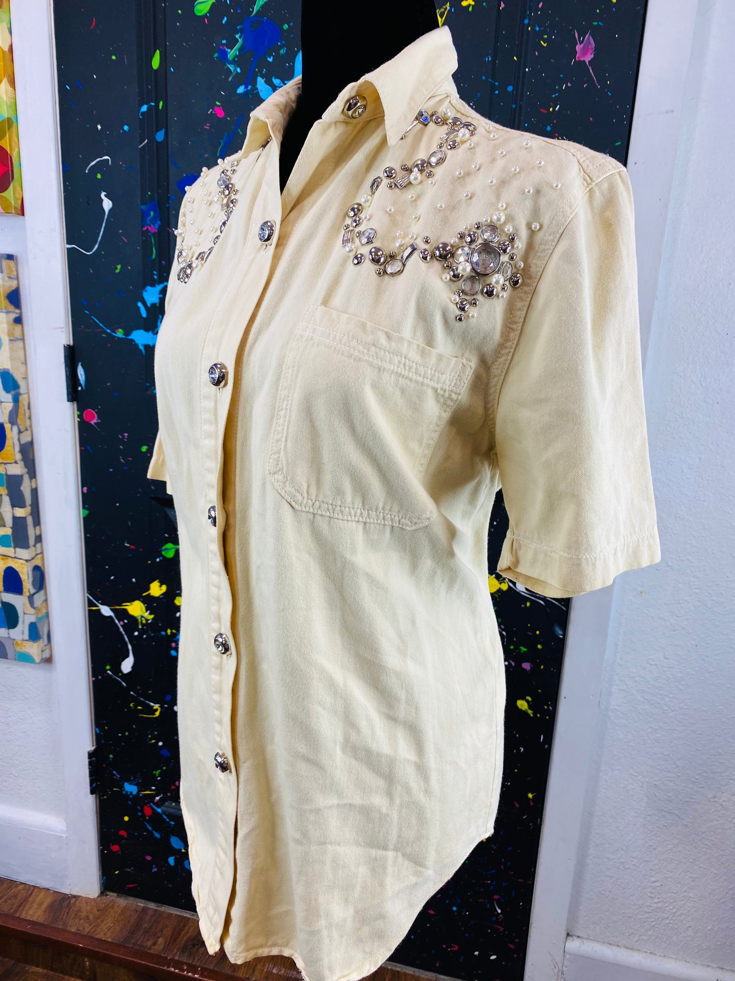 Vintage Short Sleeve Blouse