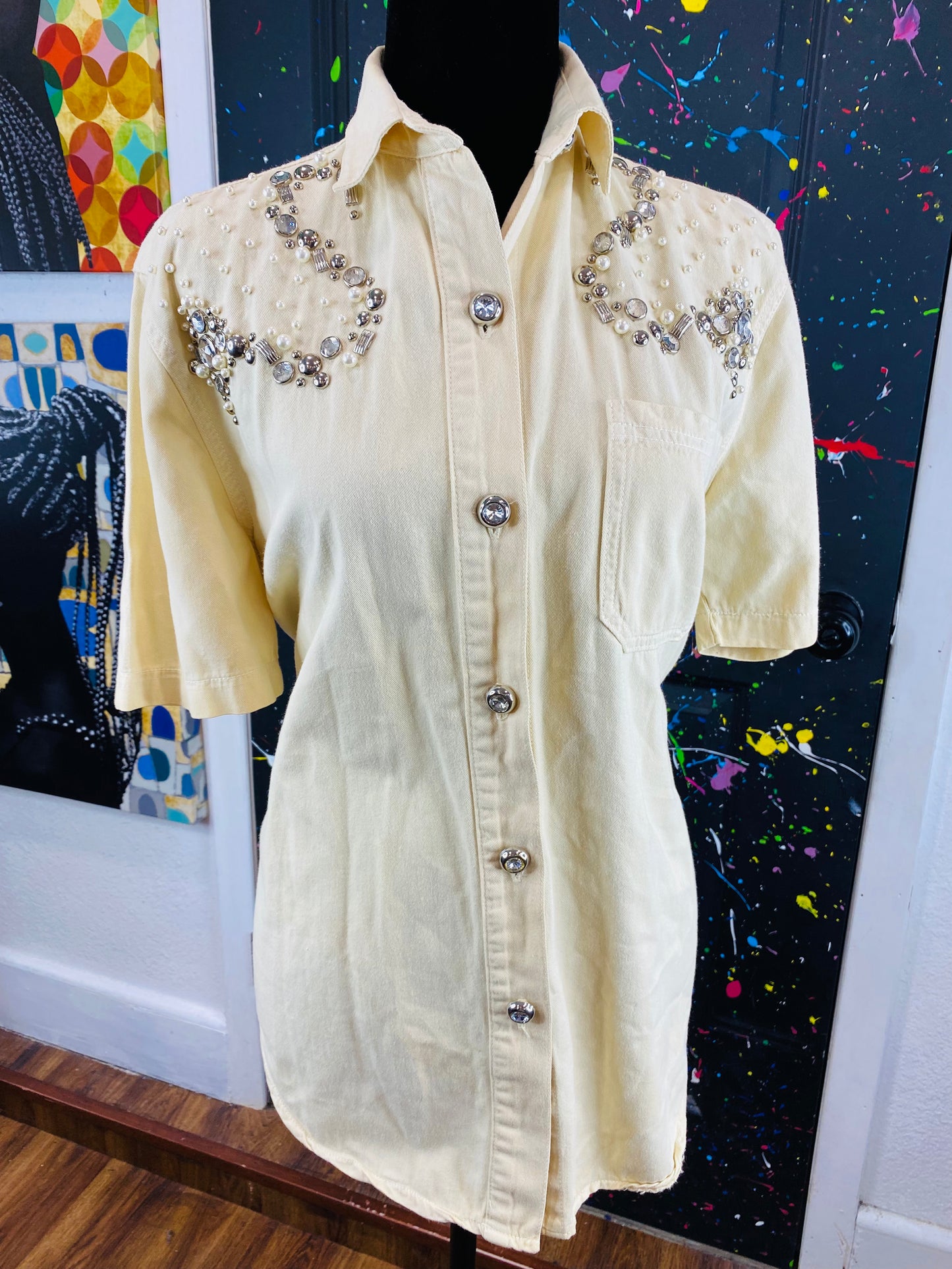Vintage Short Sleeve Blouse