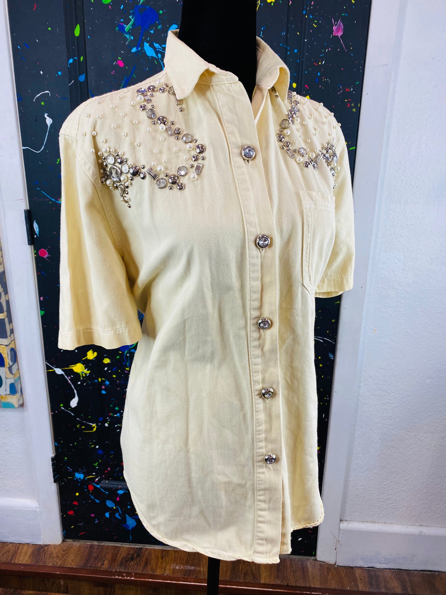 Vintage Short Sleeve Blouse