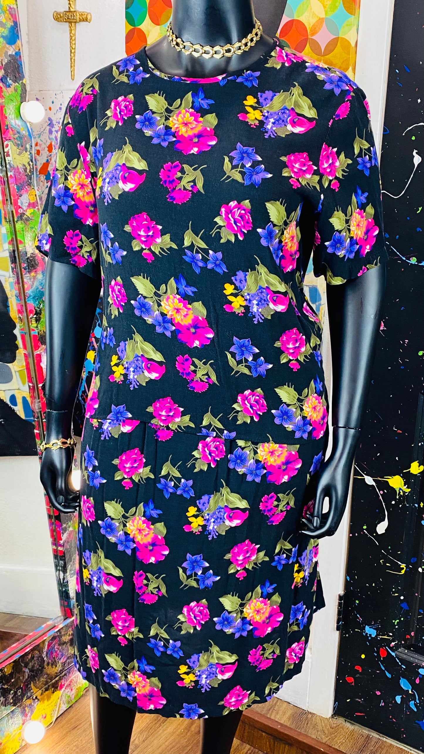 Vintage Floral 2 Piece Set
