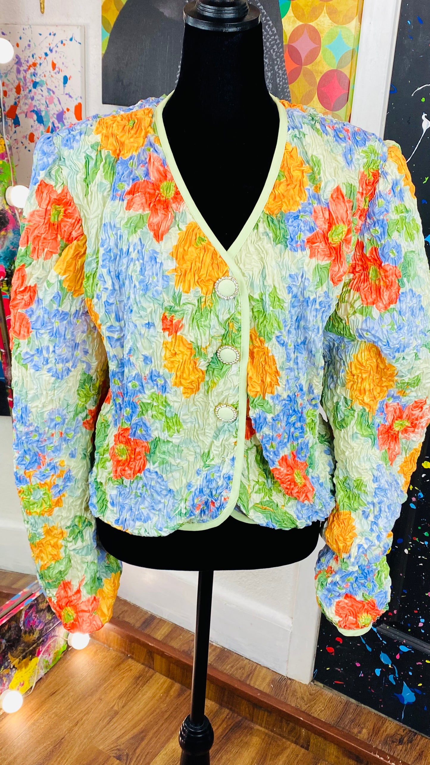 Vintage Floral Blazer