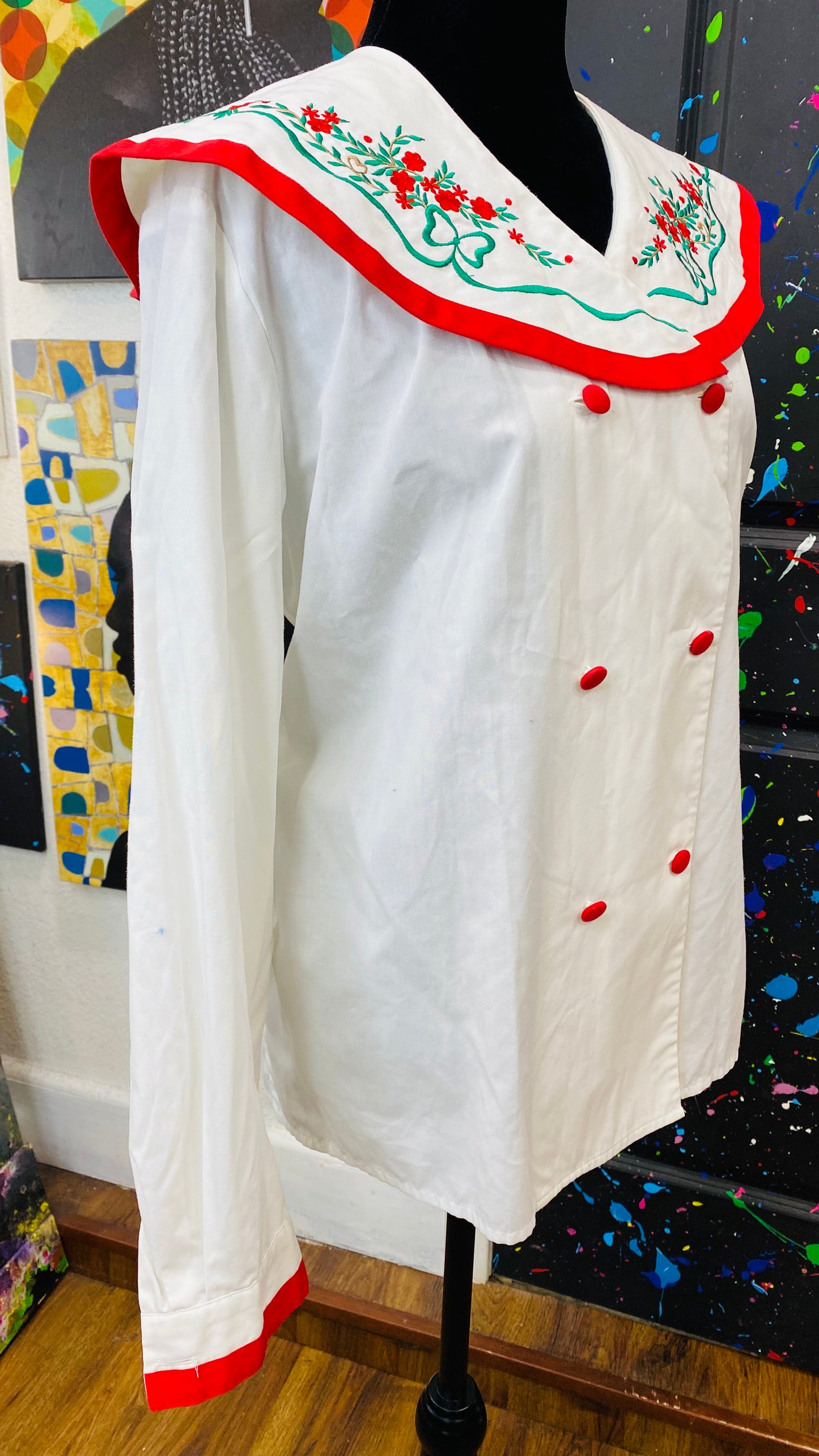 Vintage Christmas Blouse