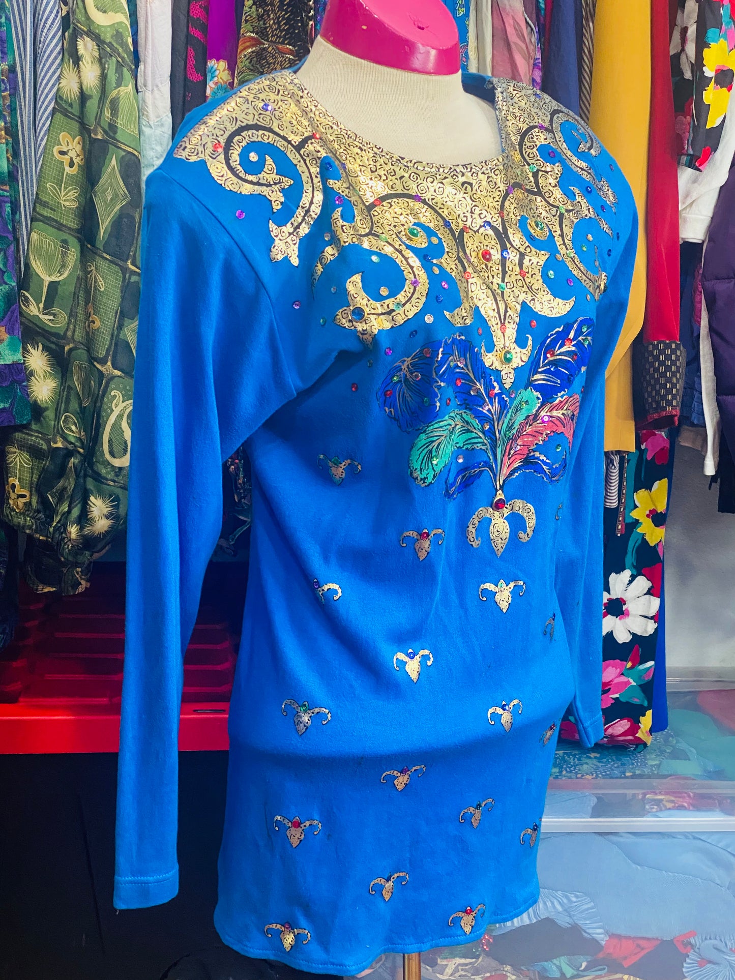 Vintage Blue Blouse