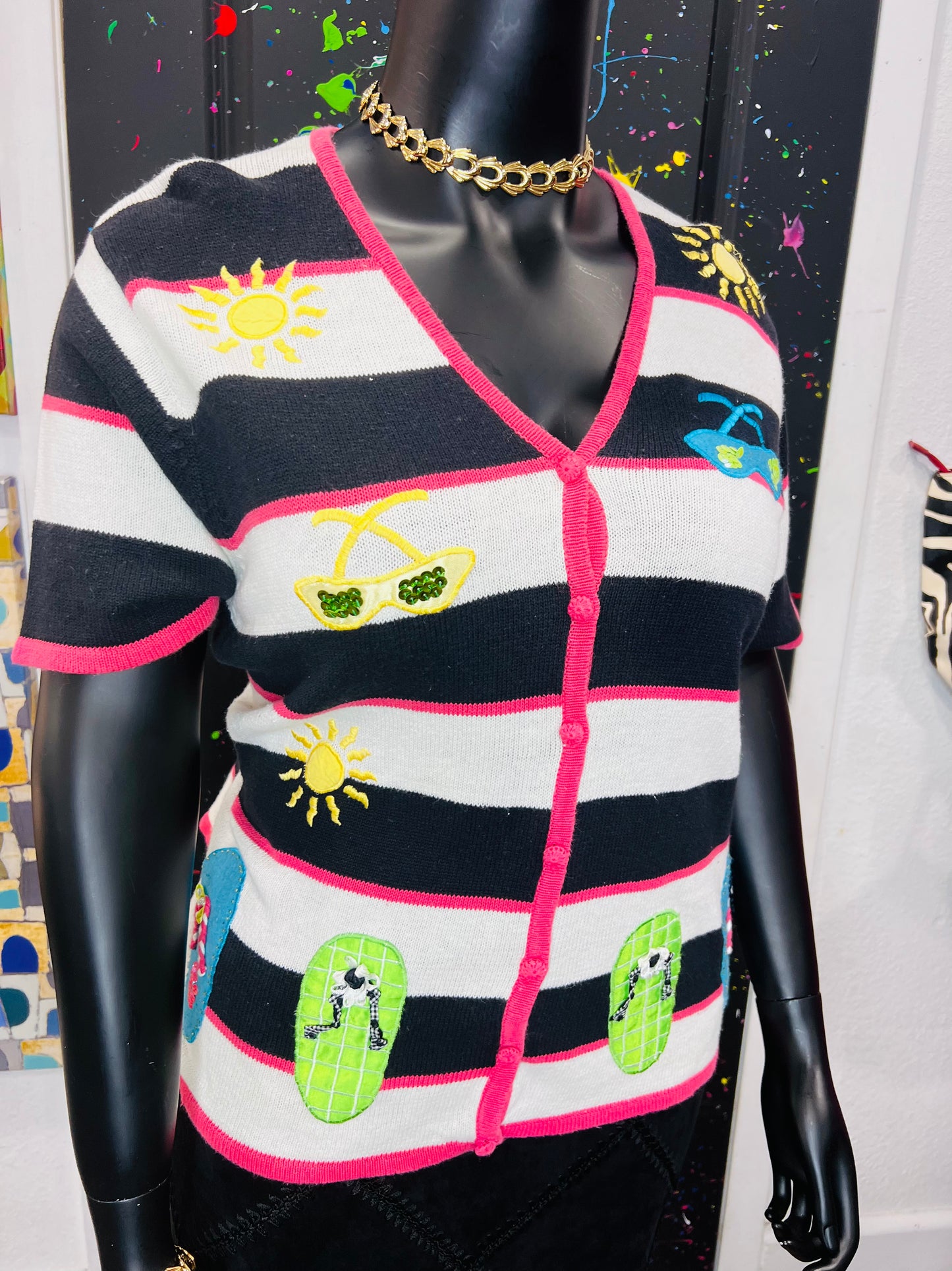 Vintage Short Sleeve Sweater