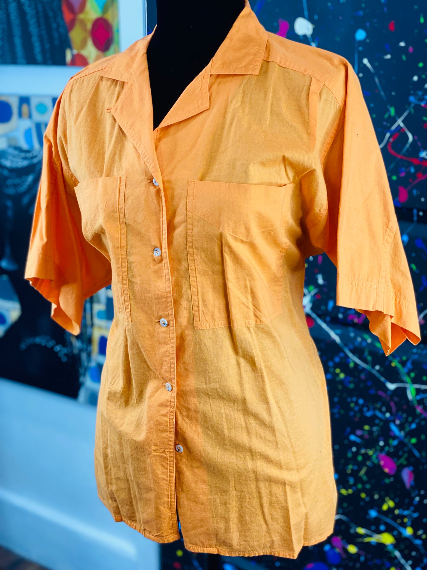Vintage Short Sleeve Blouse