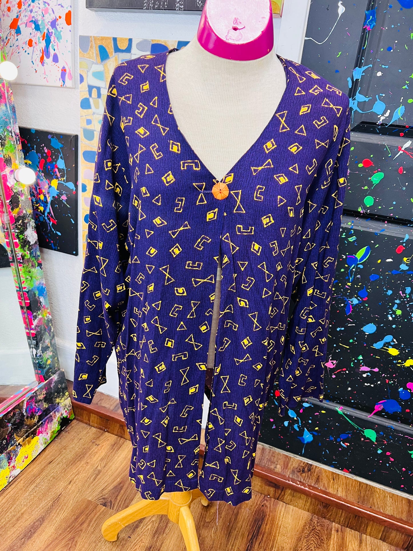 Vintage One Button Blazer