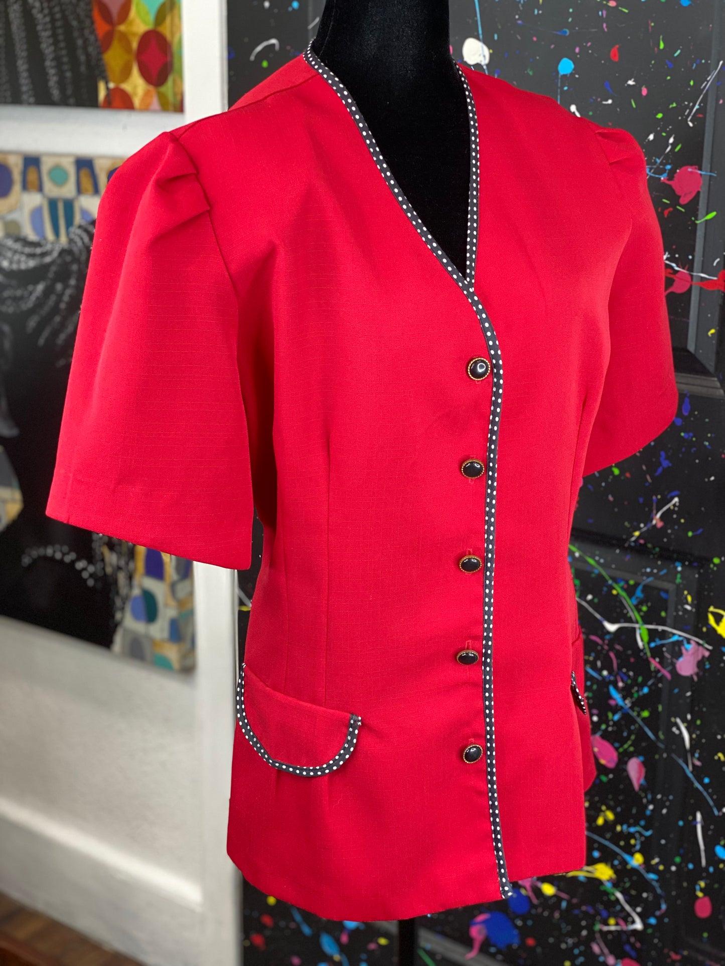 Vintage Short Sleeve Blazer