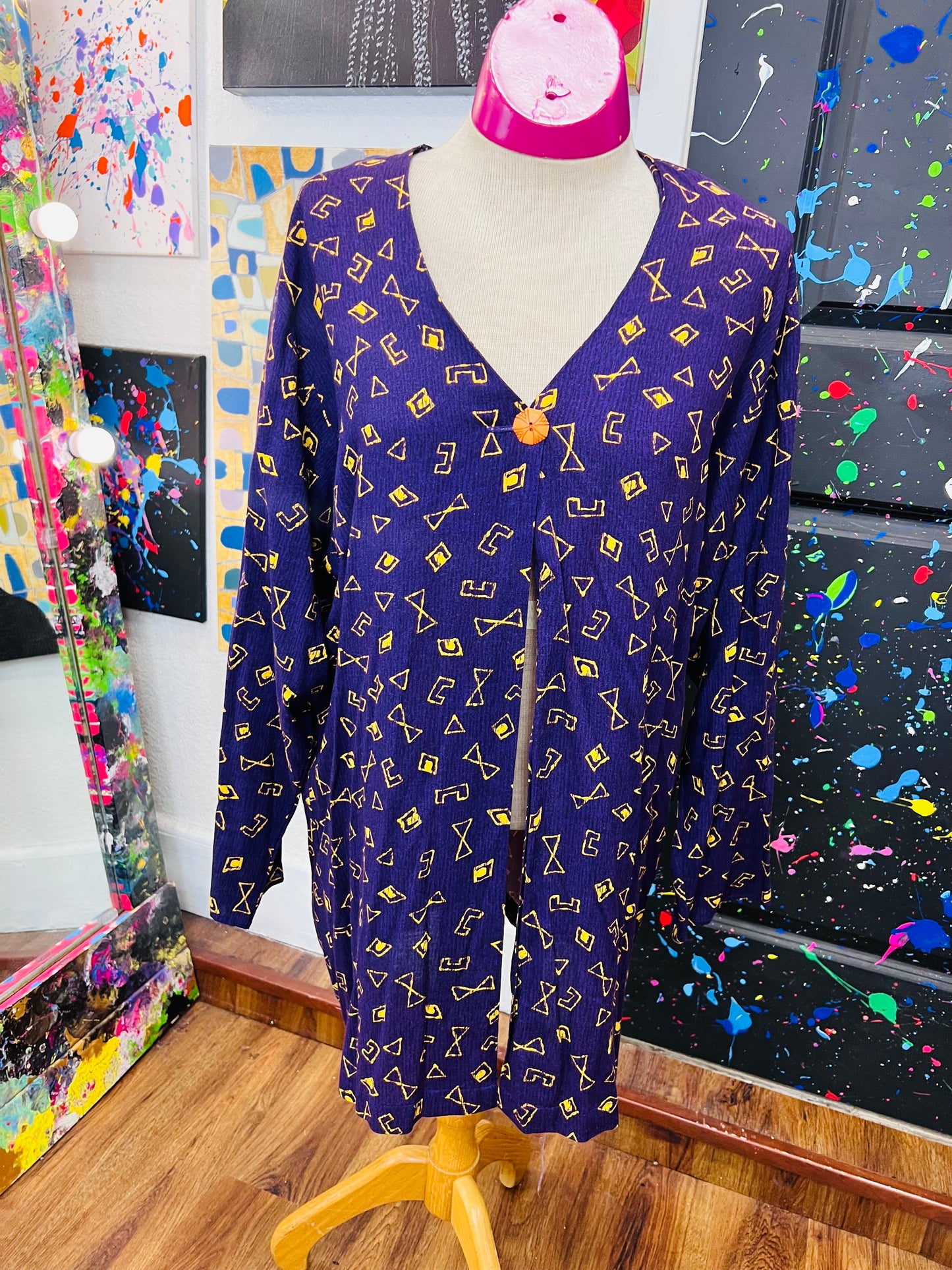 Vintage One Button Blazer