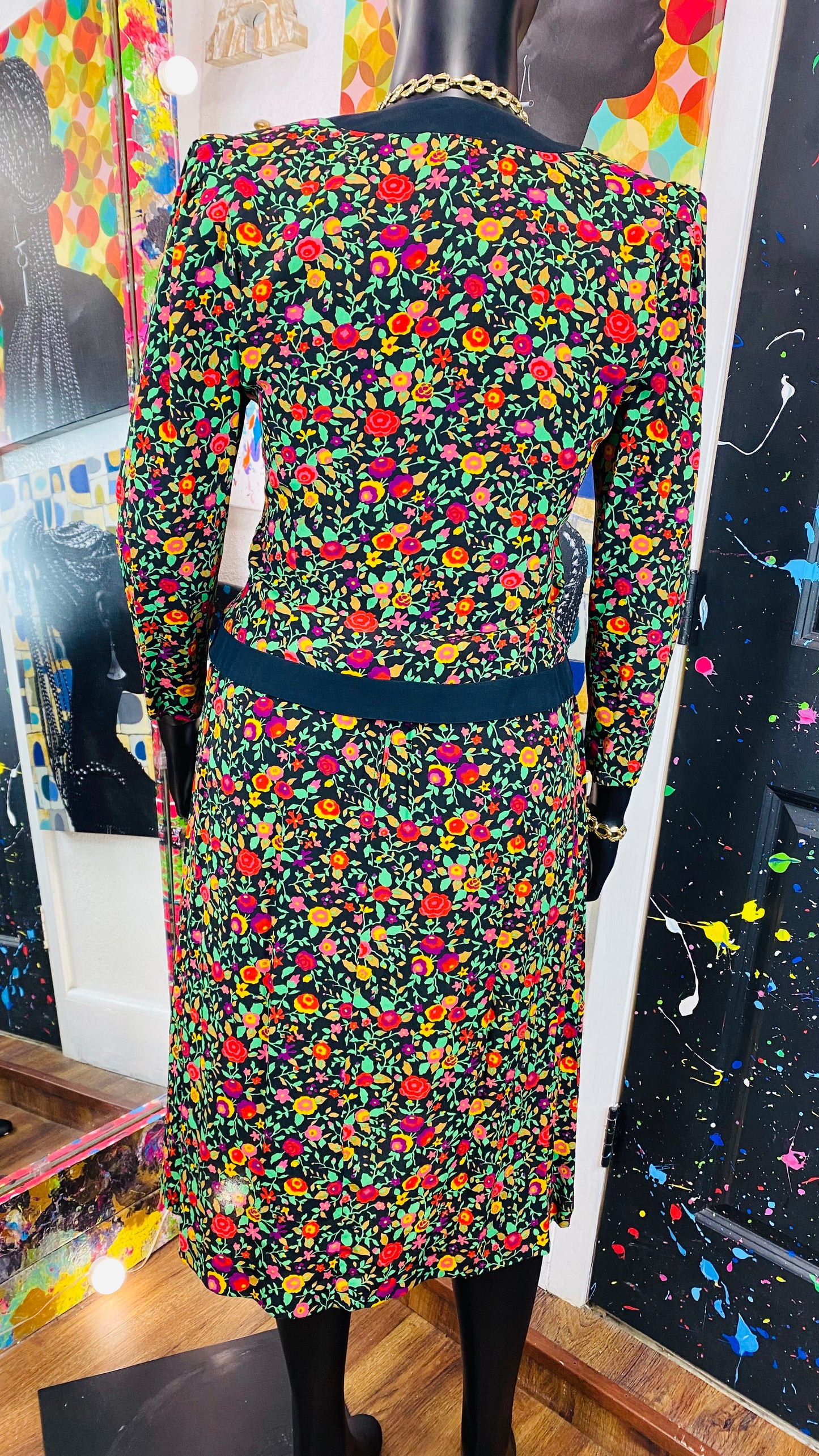 Vintage 2 Piece Skirt Set