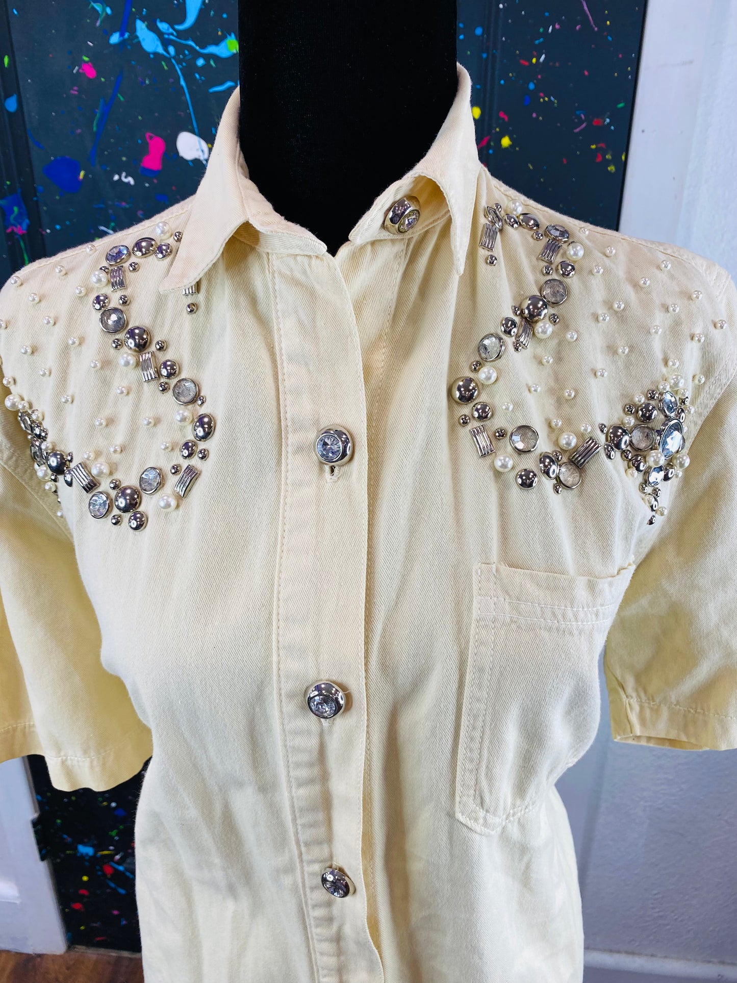 Vintage Short Sleeve Blouse
