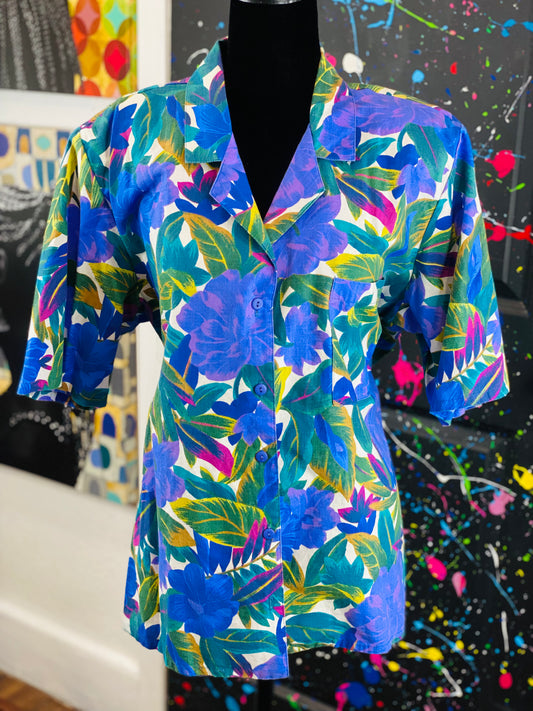 Vintage Short Sleeve Blouse