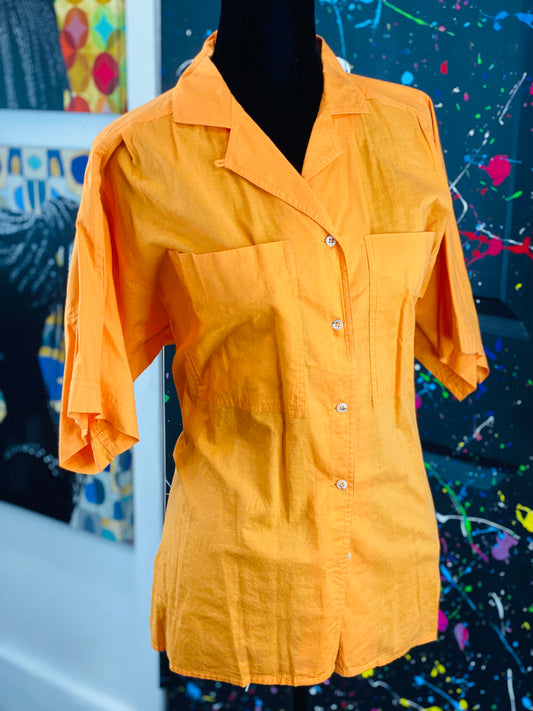 Vintage Short Sleeve Blouse