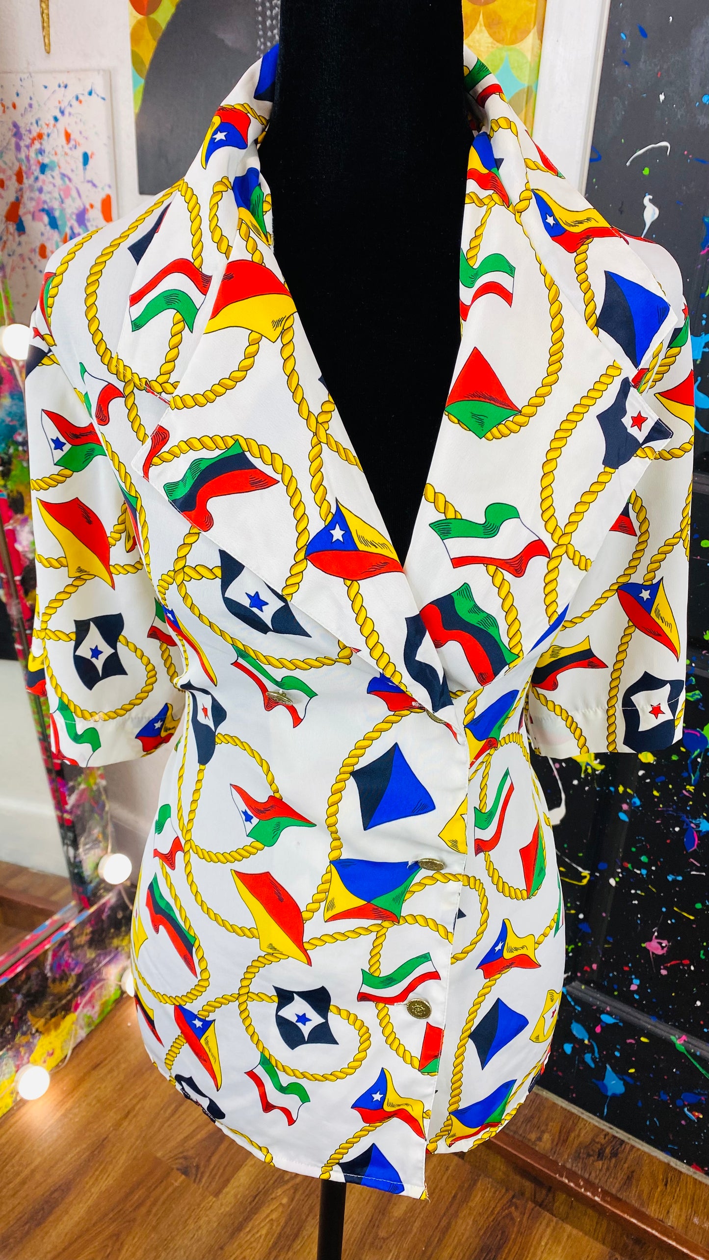 Vintage Short Sleeve Blouse