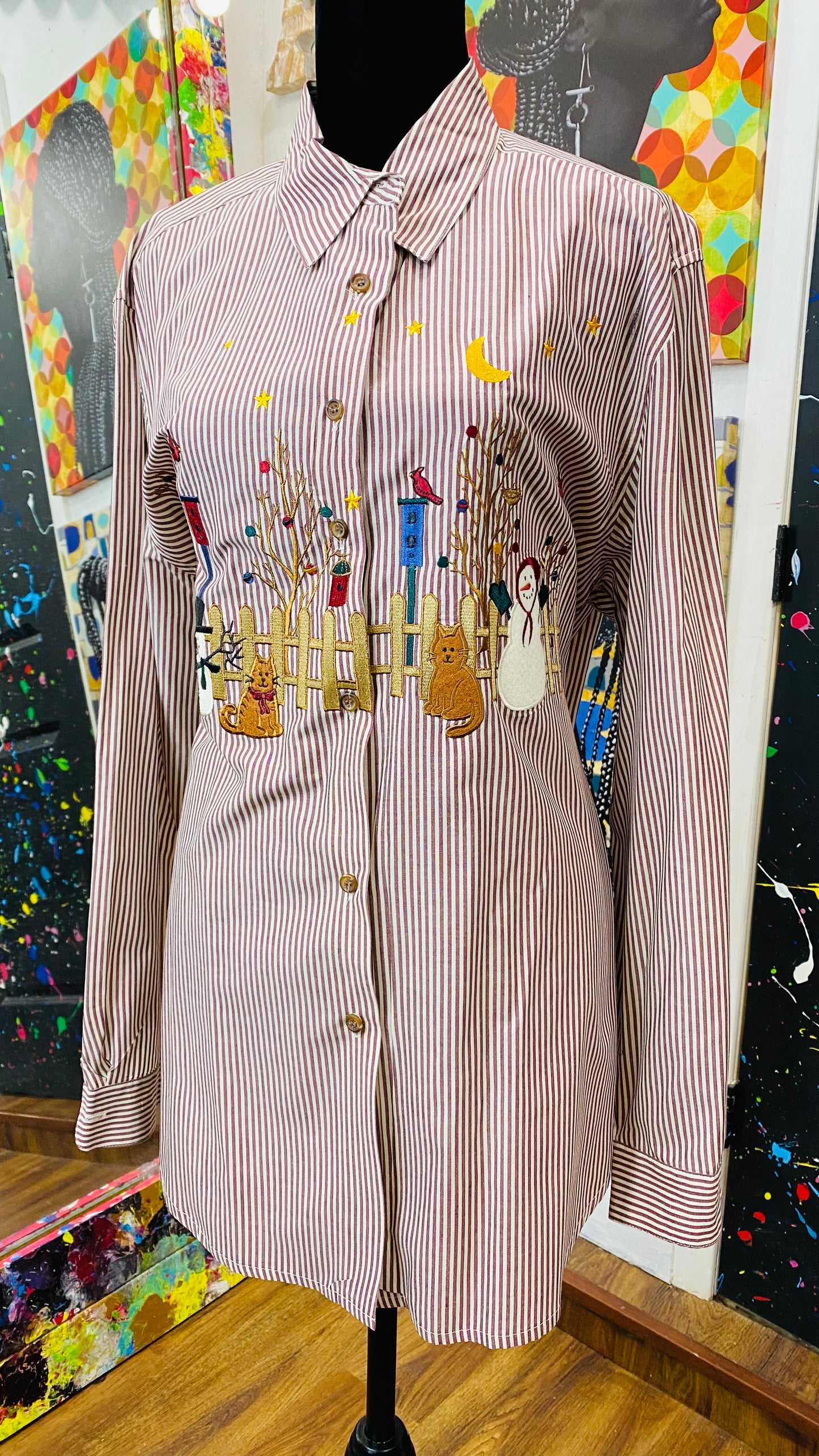 Vintage Christmas Blouse