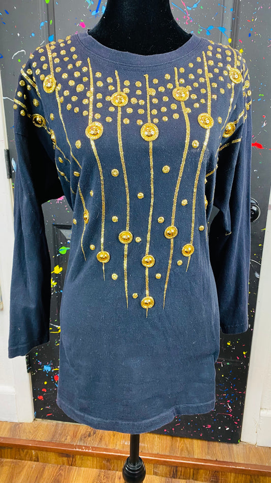Vintage Hand Painted Blouse