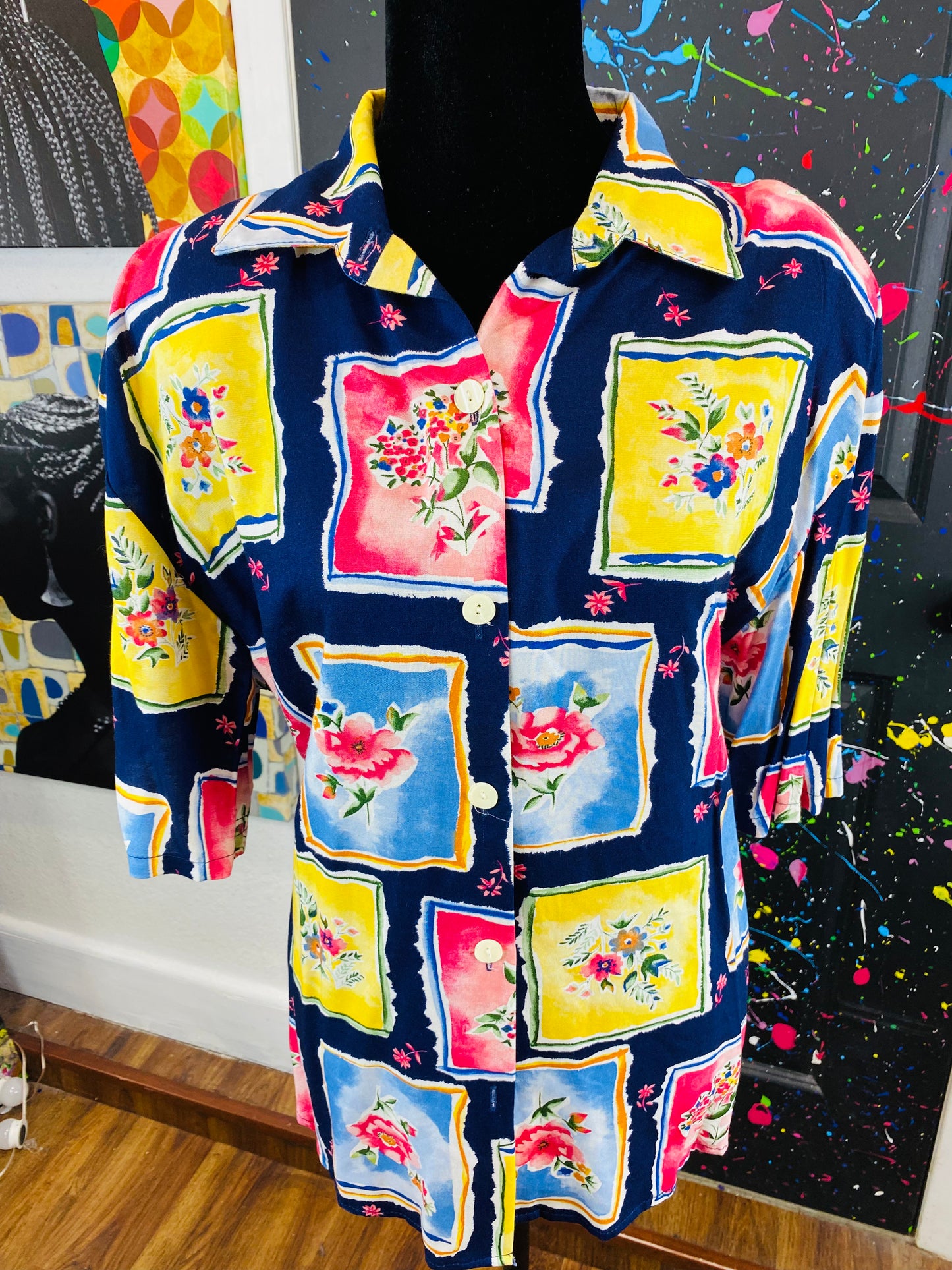 Vintage Short Sleeve Blouse