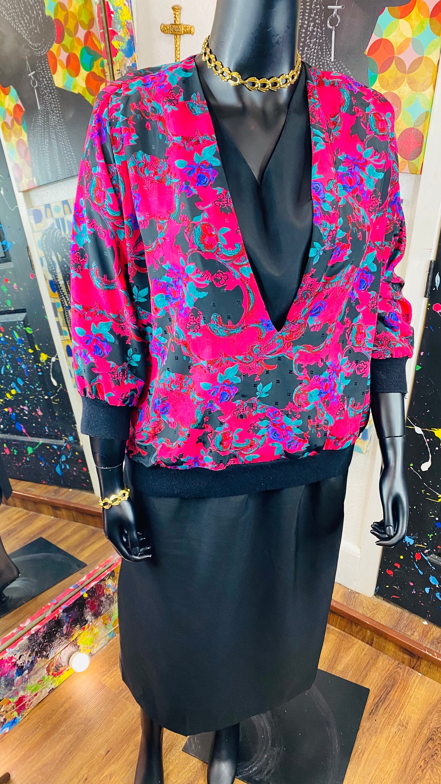 Vintage 2 piece skirt set