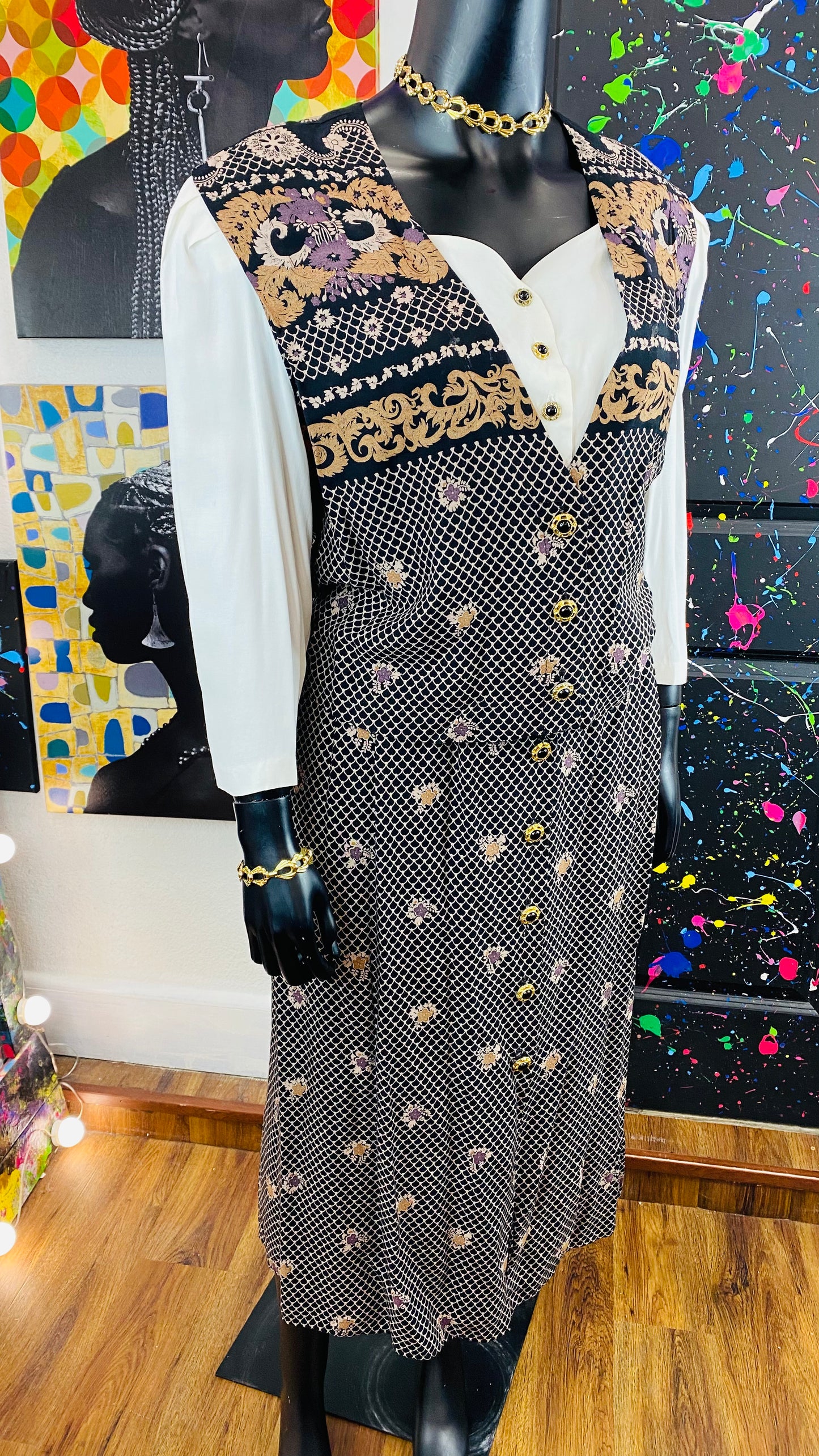 Vintage 2 Piece Skirt Set