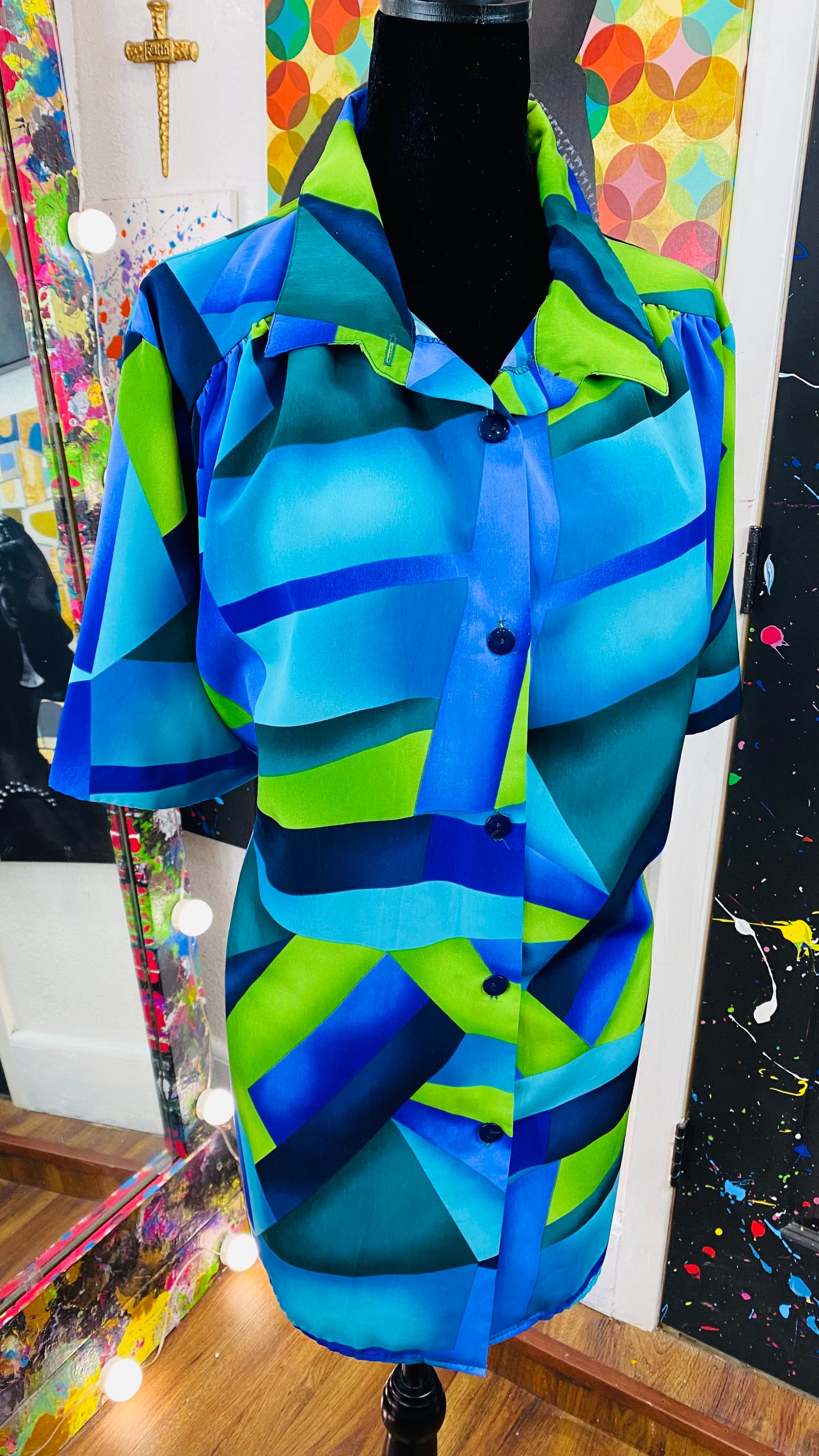 Vintage Short Sleeve Blouse