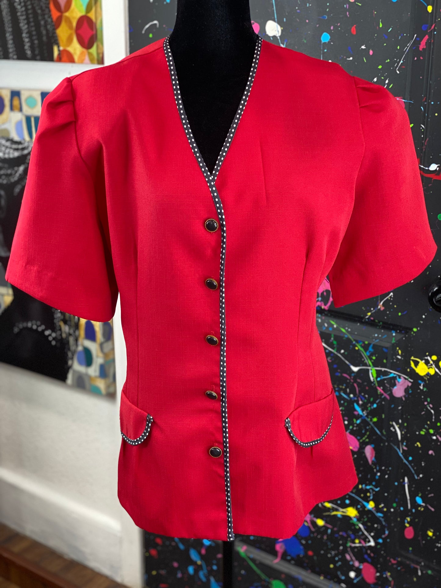 Vintage Short Sleeve Blazer