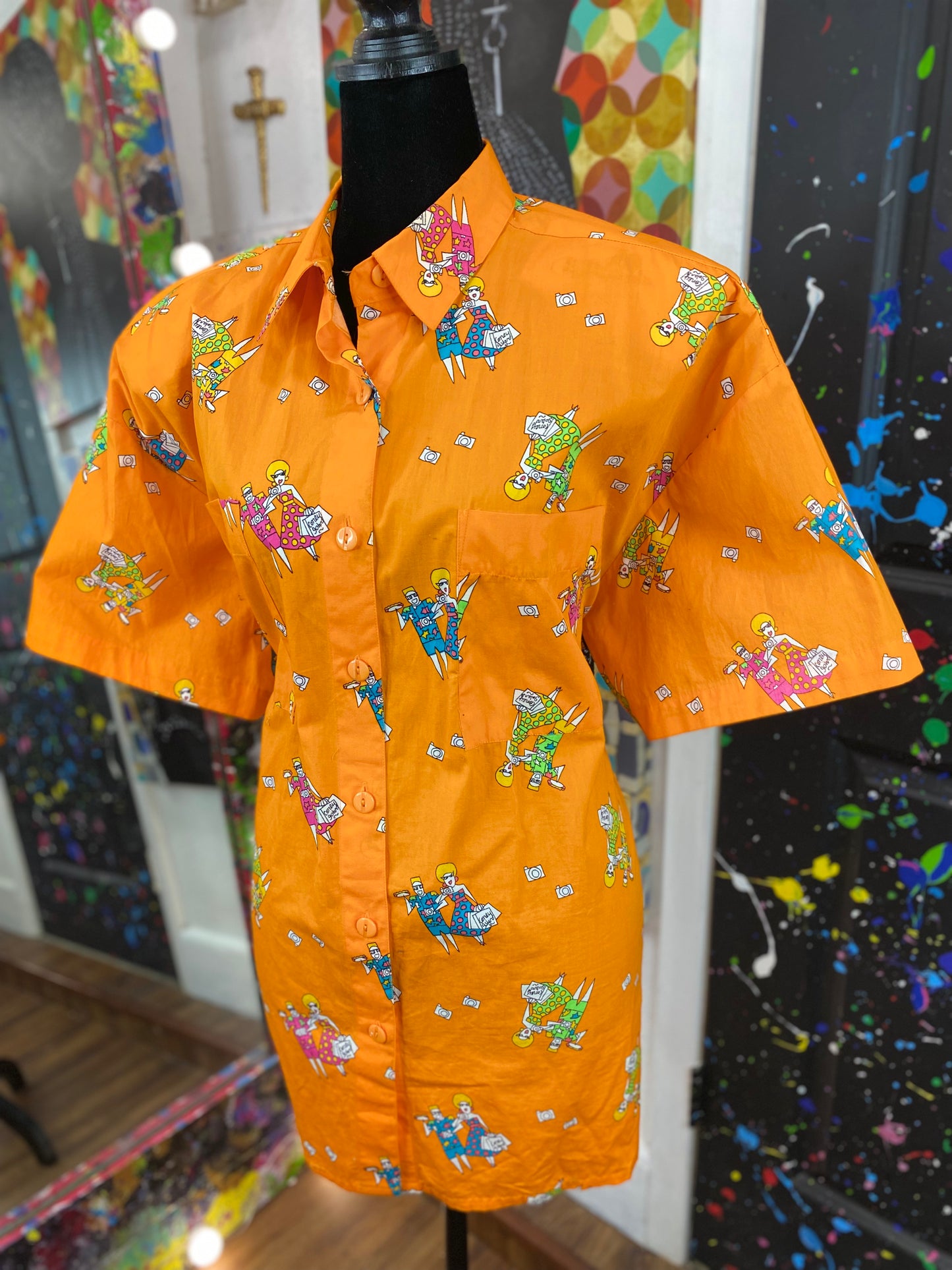 Vintage Short Sleeve Blouse