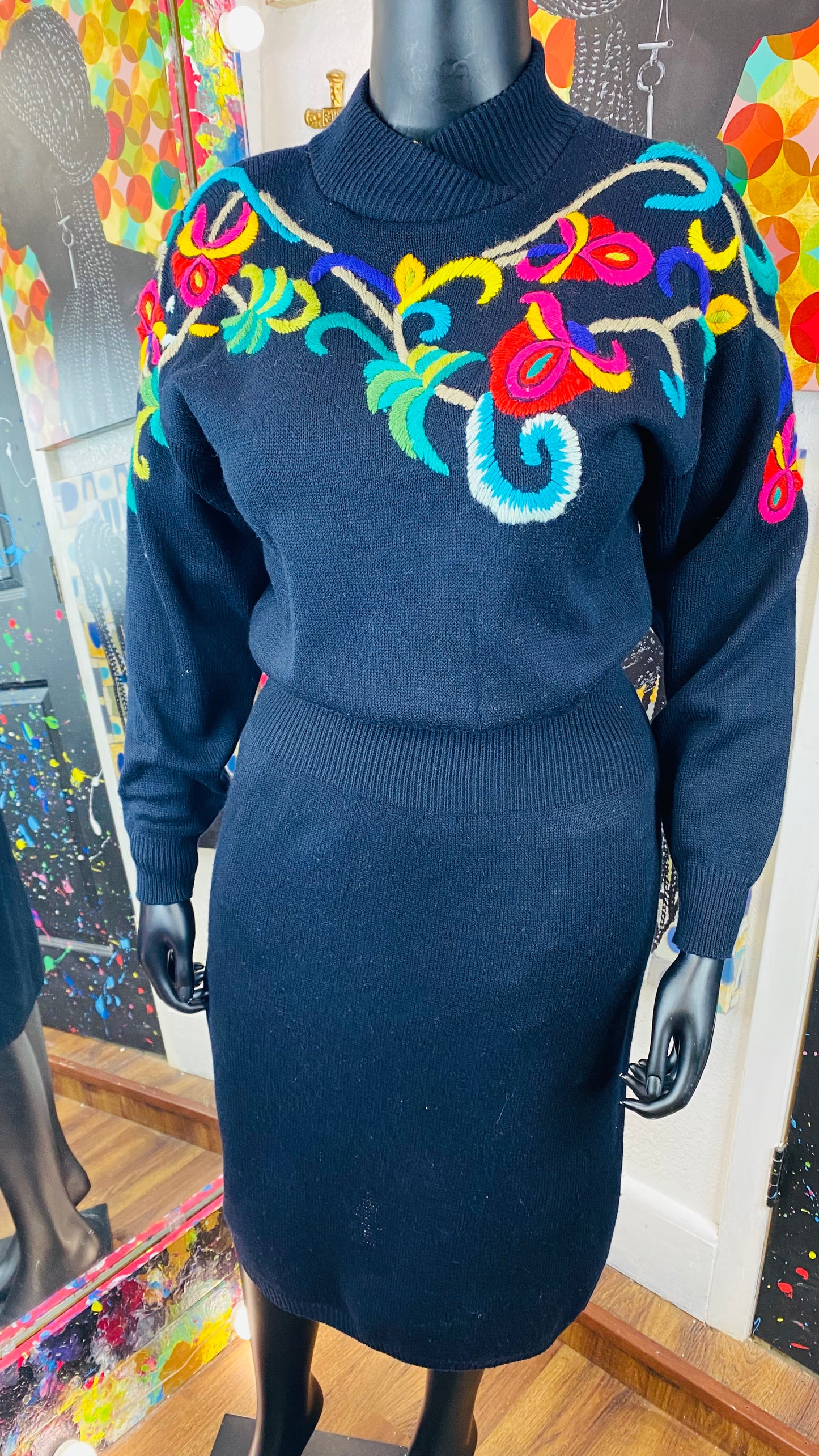 Vintage sweater dress