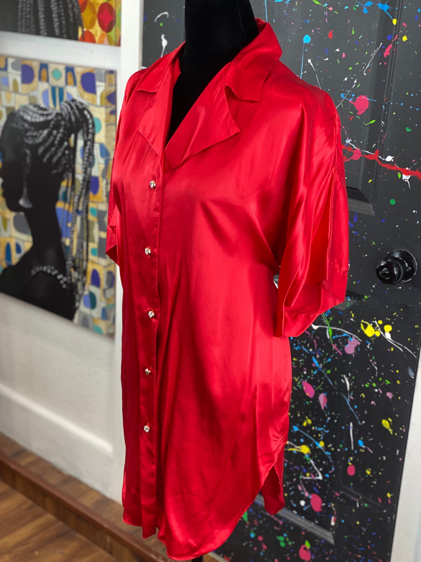 Vintage Short Sleeve Blouse