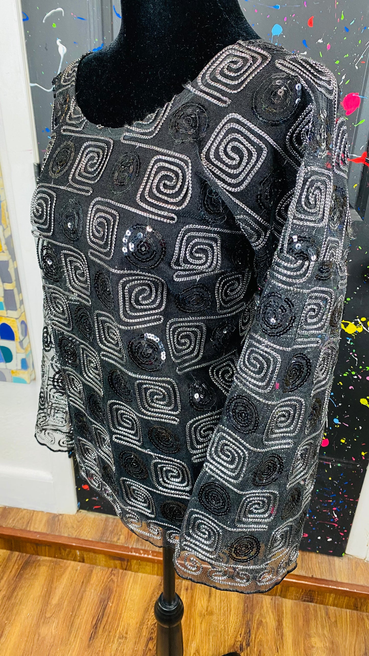 Vintage Long Sleeve Sheer Blouse