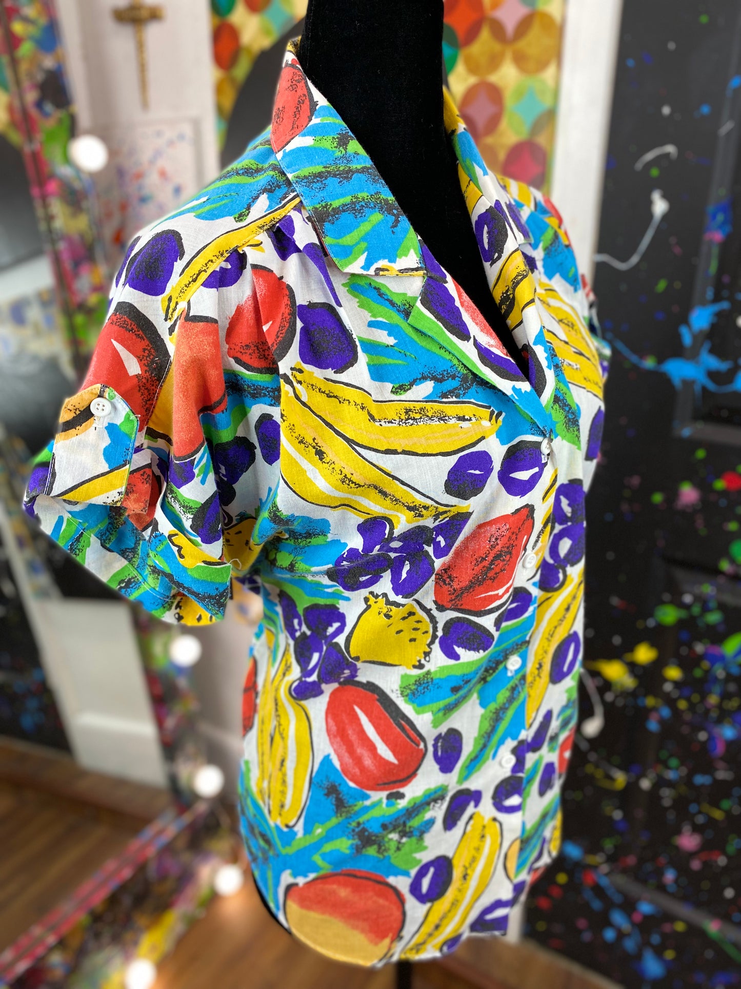 Vintage Short Sleeve Blouse