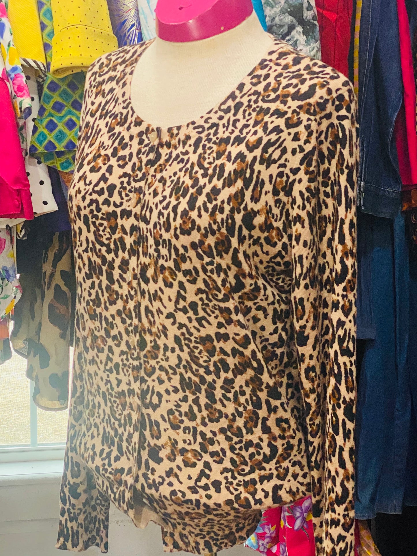 Vintage Cheetah Print Sweater