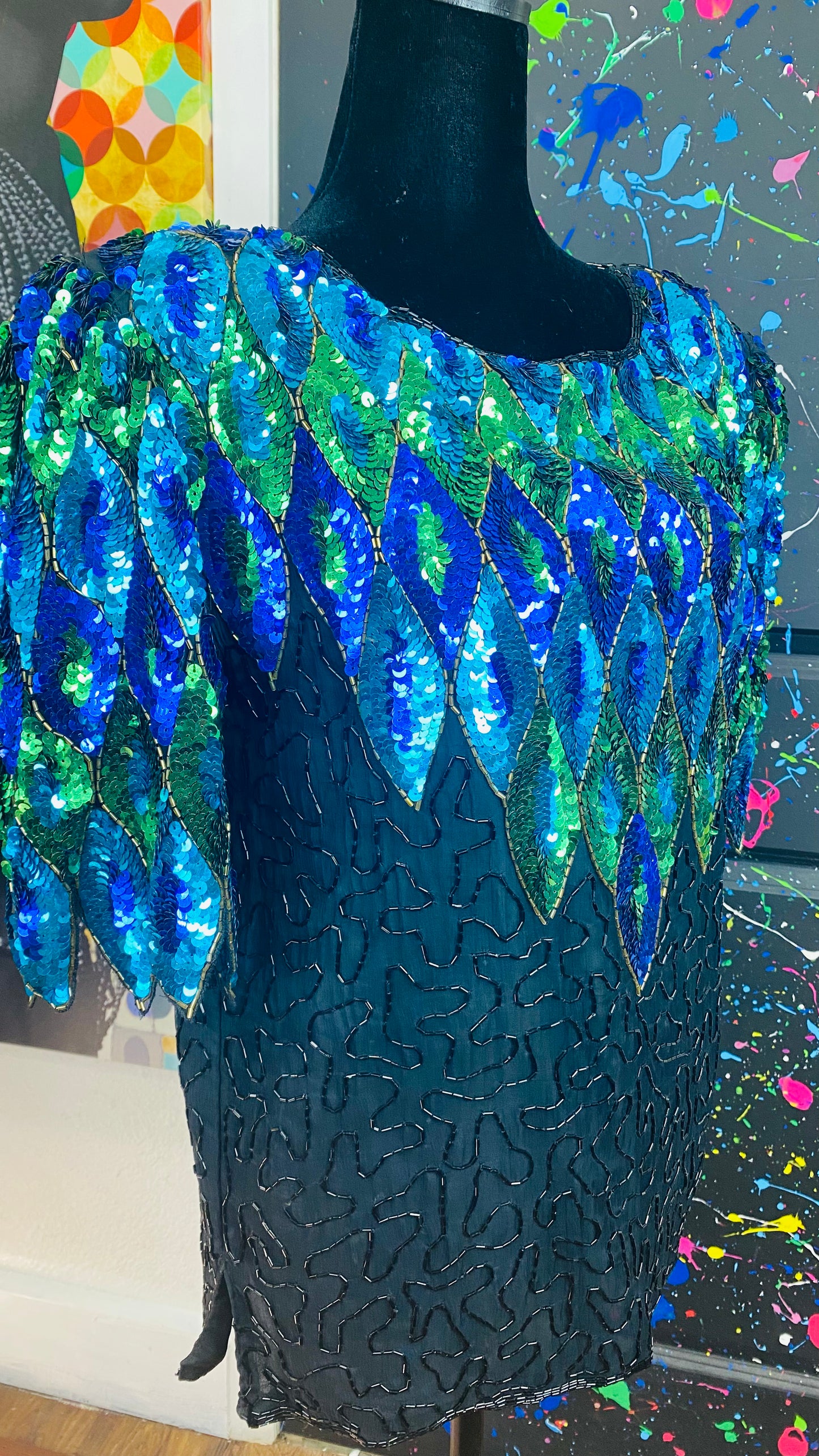 Vintage Sequin Blouse