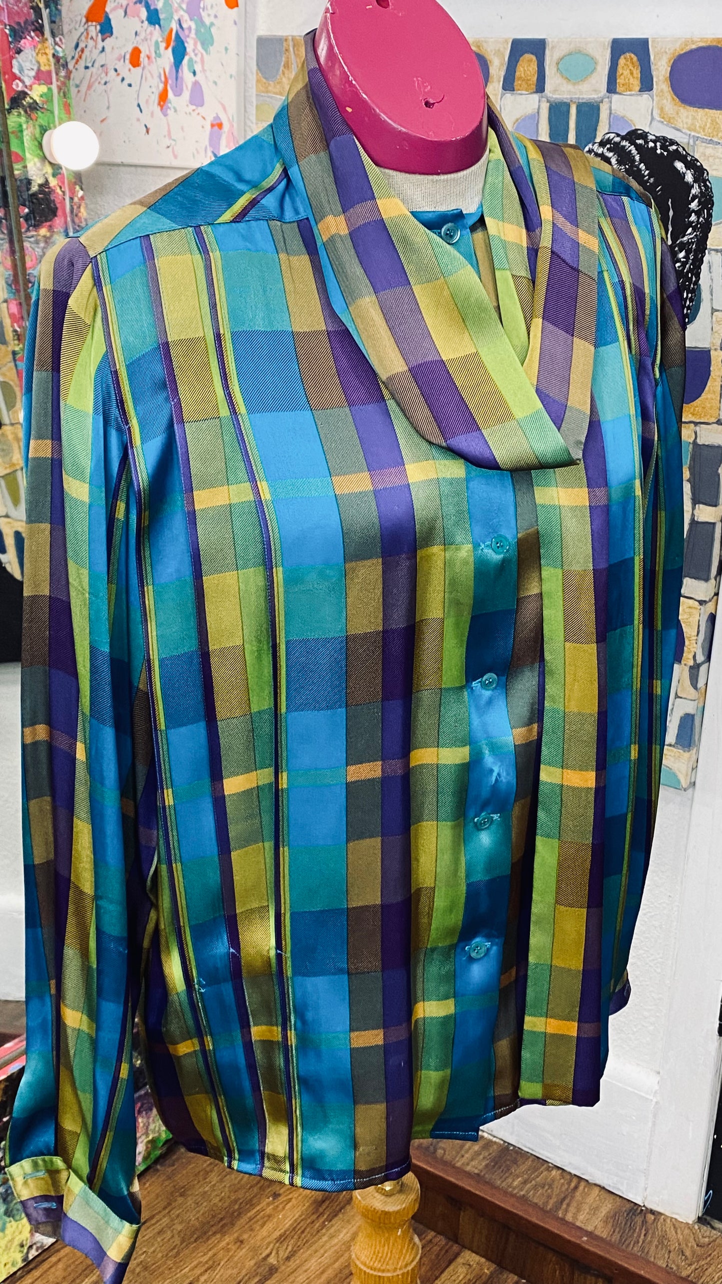 100% Silk Vintage Blouse