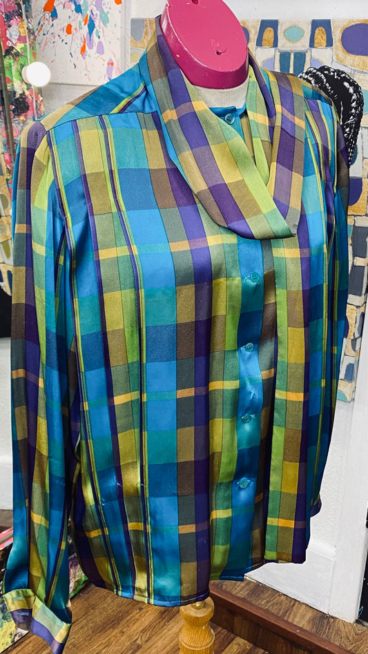 100% Silk Vintage Blouse