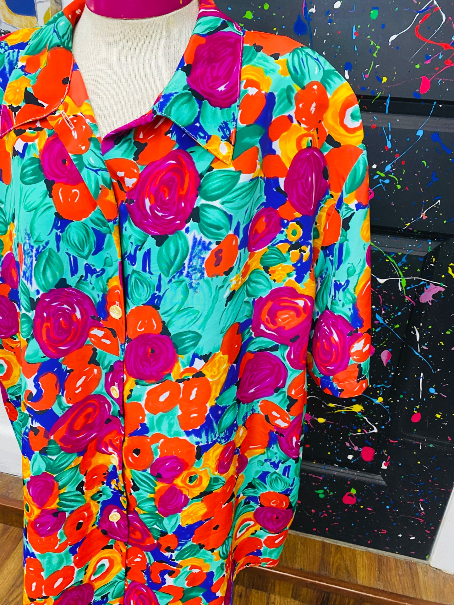 Vintage Floral Blouse