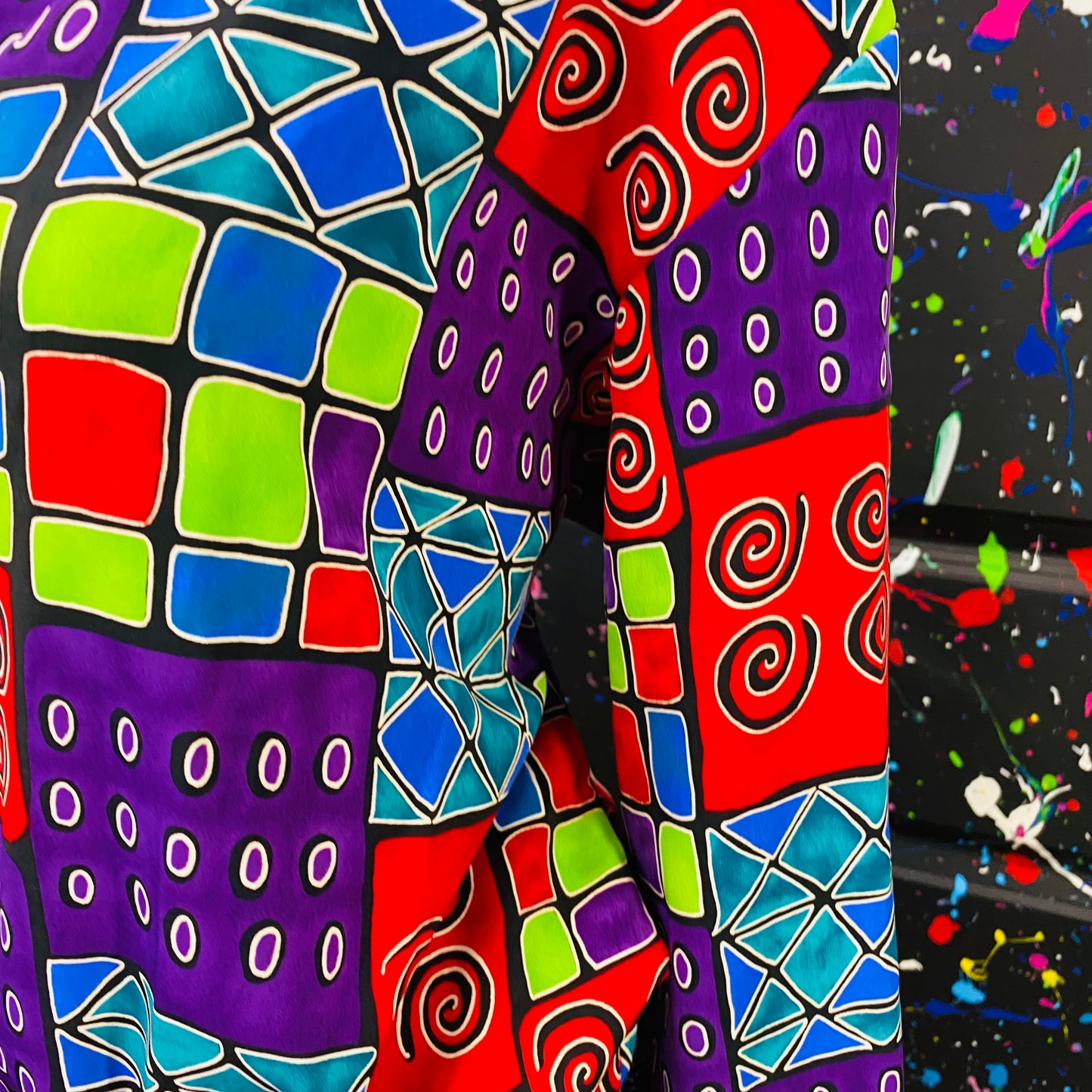 Vintage Retro Print Bomber