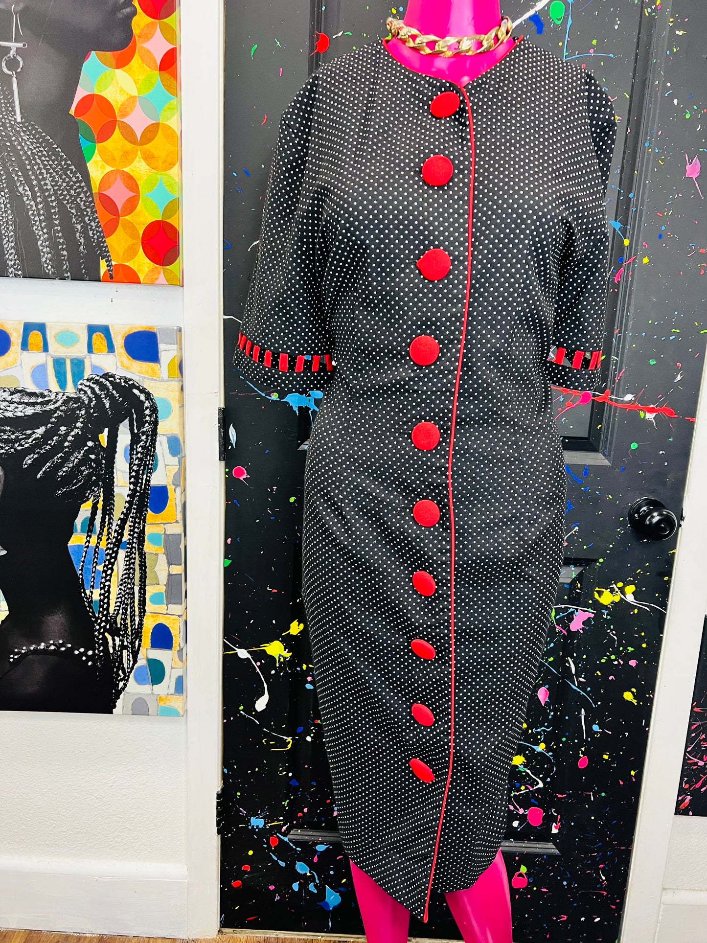 Vintage Polka Dot Dress
