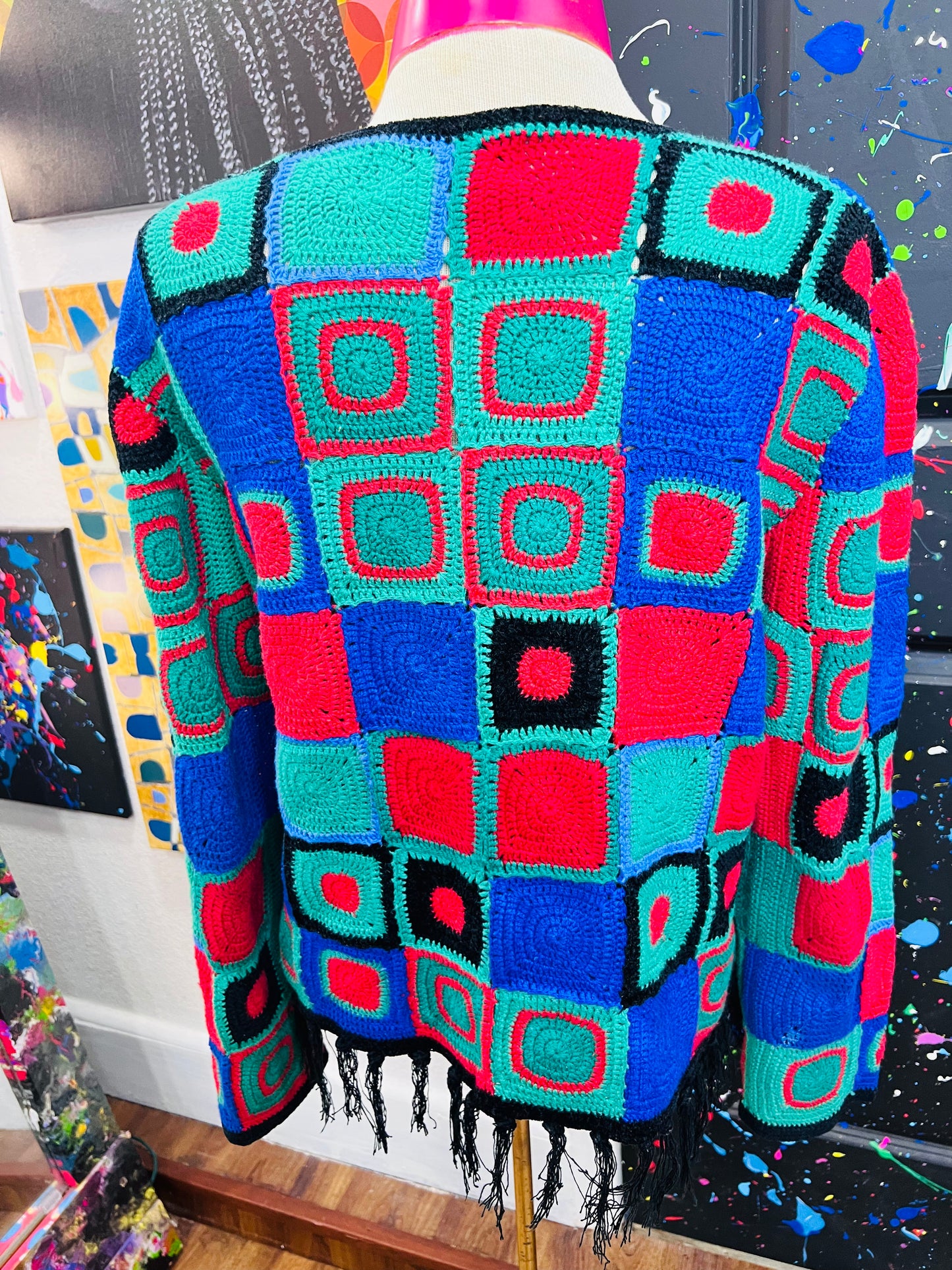 Vintage Color Block Sweater (12)