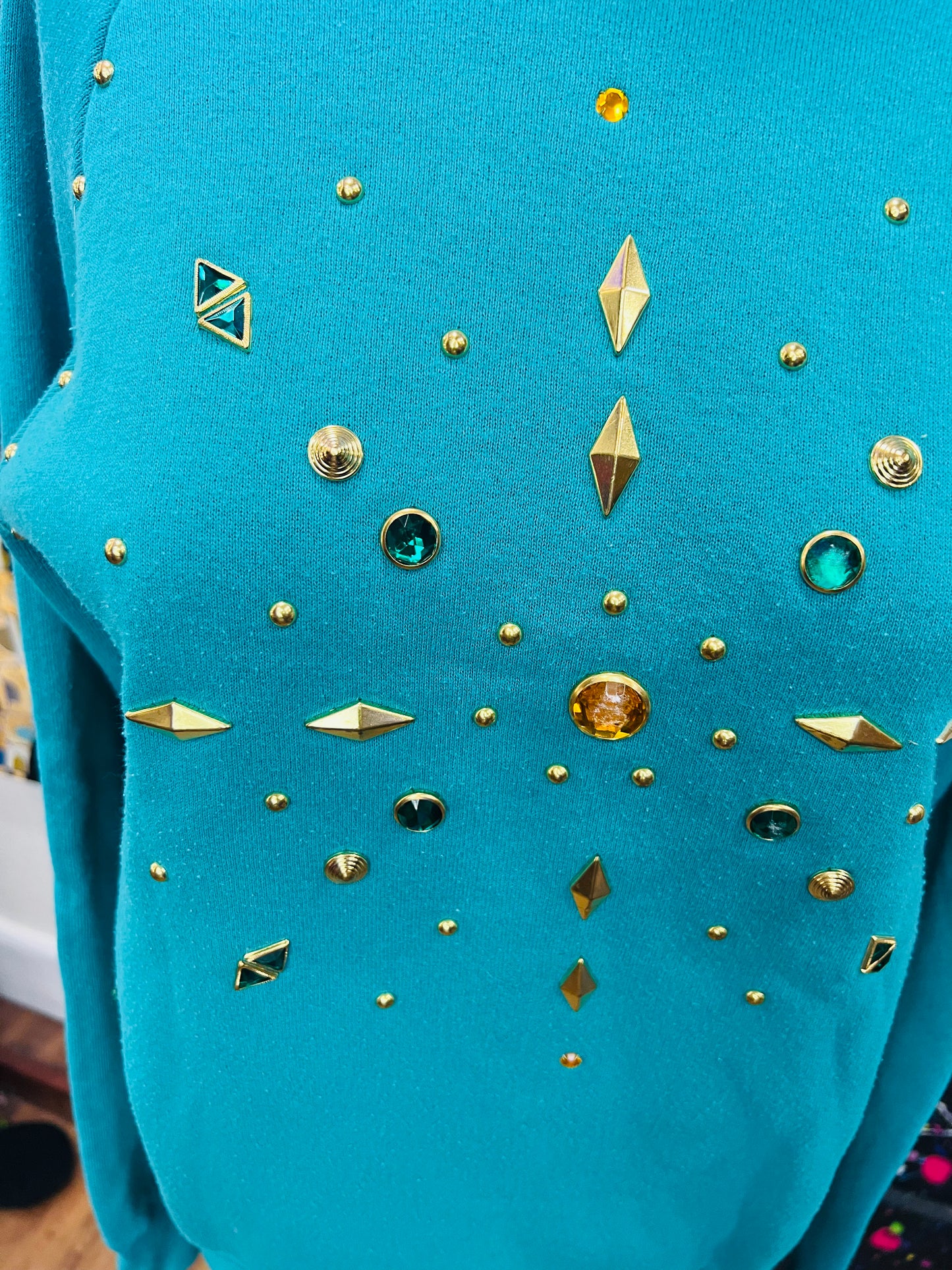 Vintage Jeweled Sweatshirt