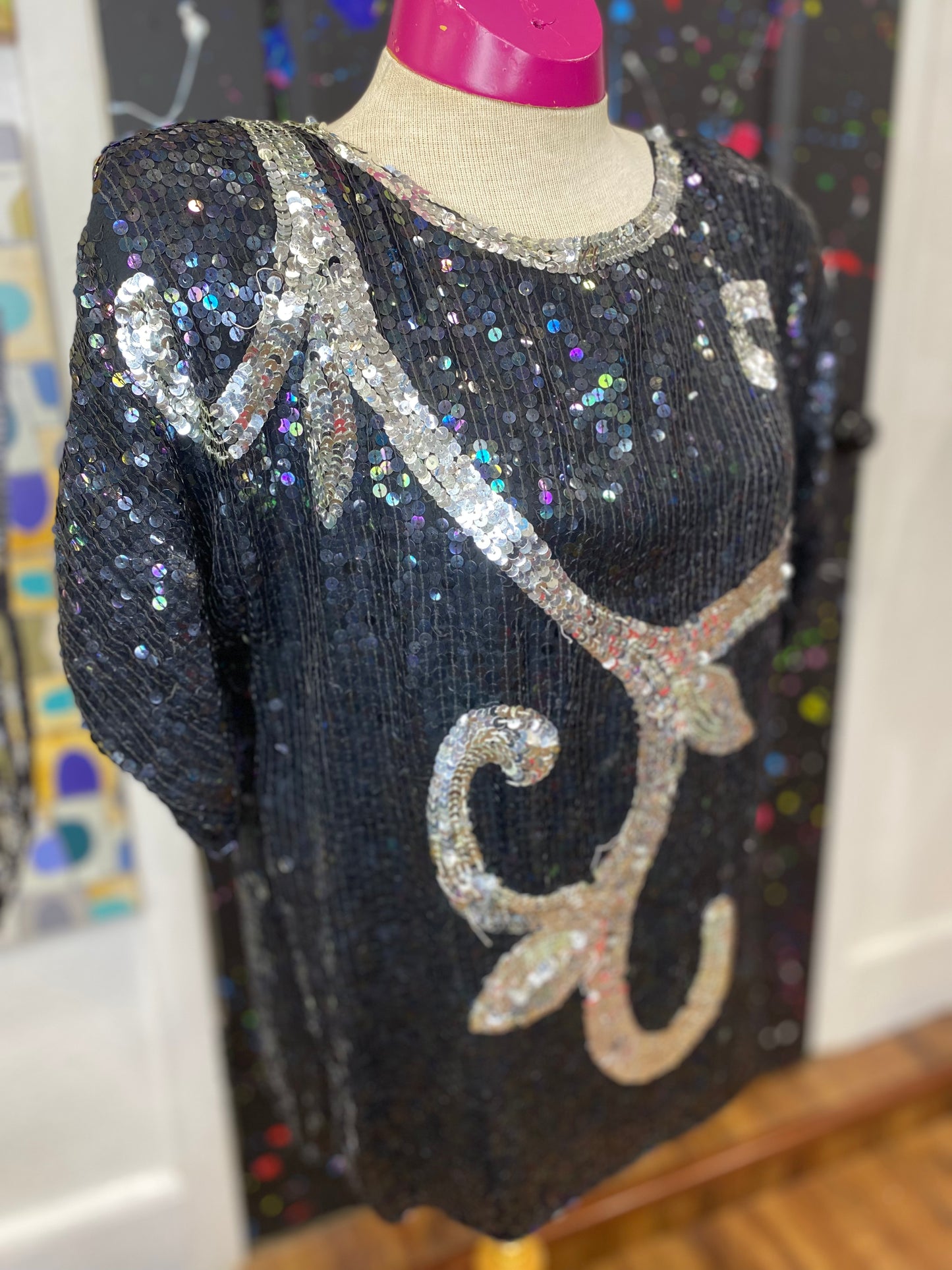 Vintage Sequin Blouse