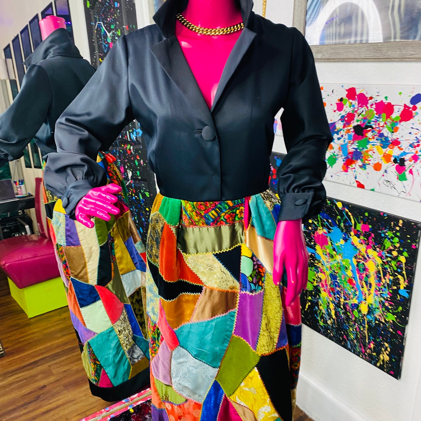 Vintage Patchwork Dress