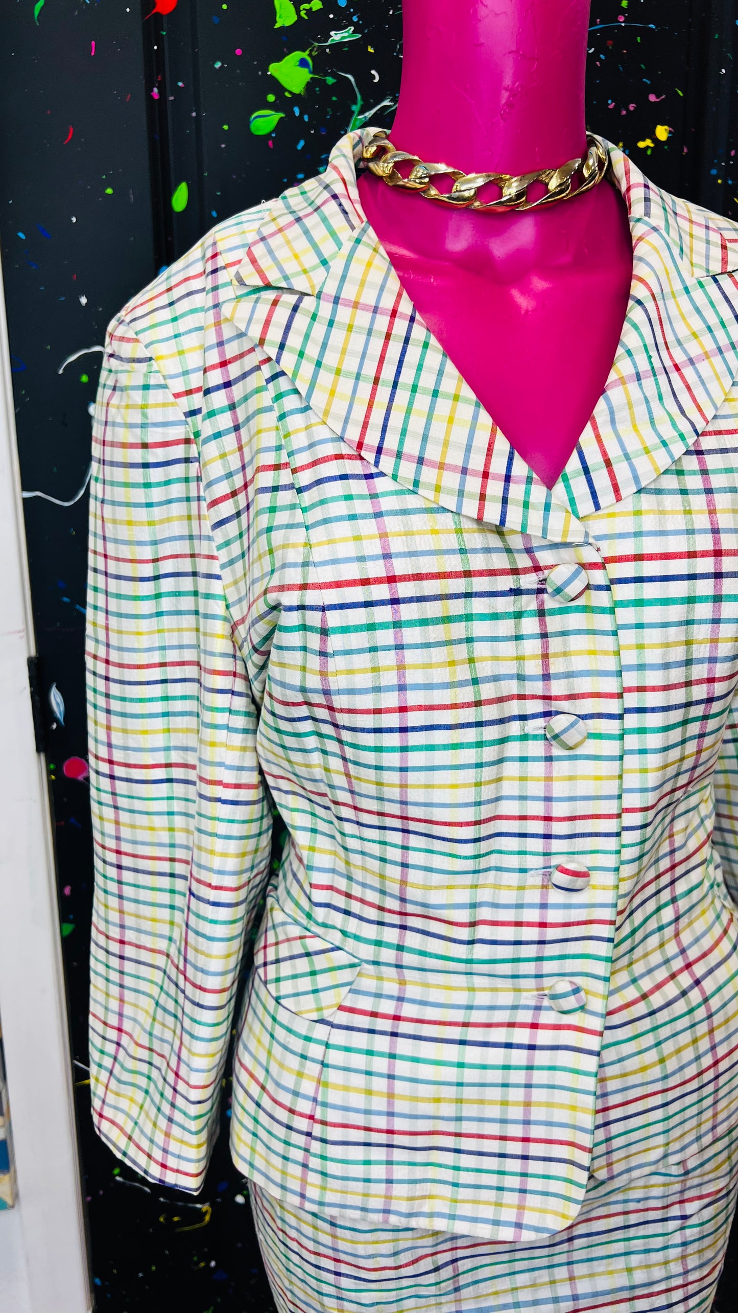 Vintage 100% Silk Suit