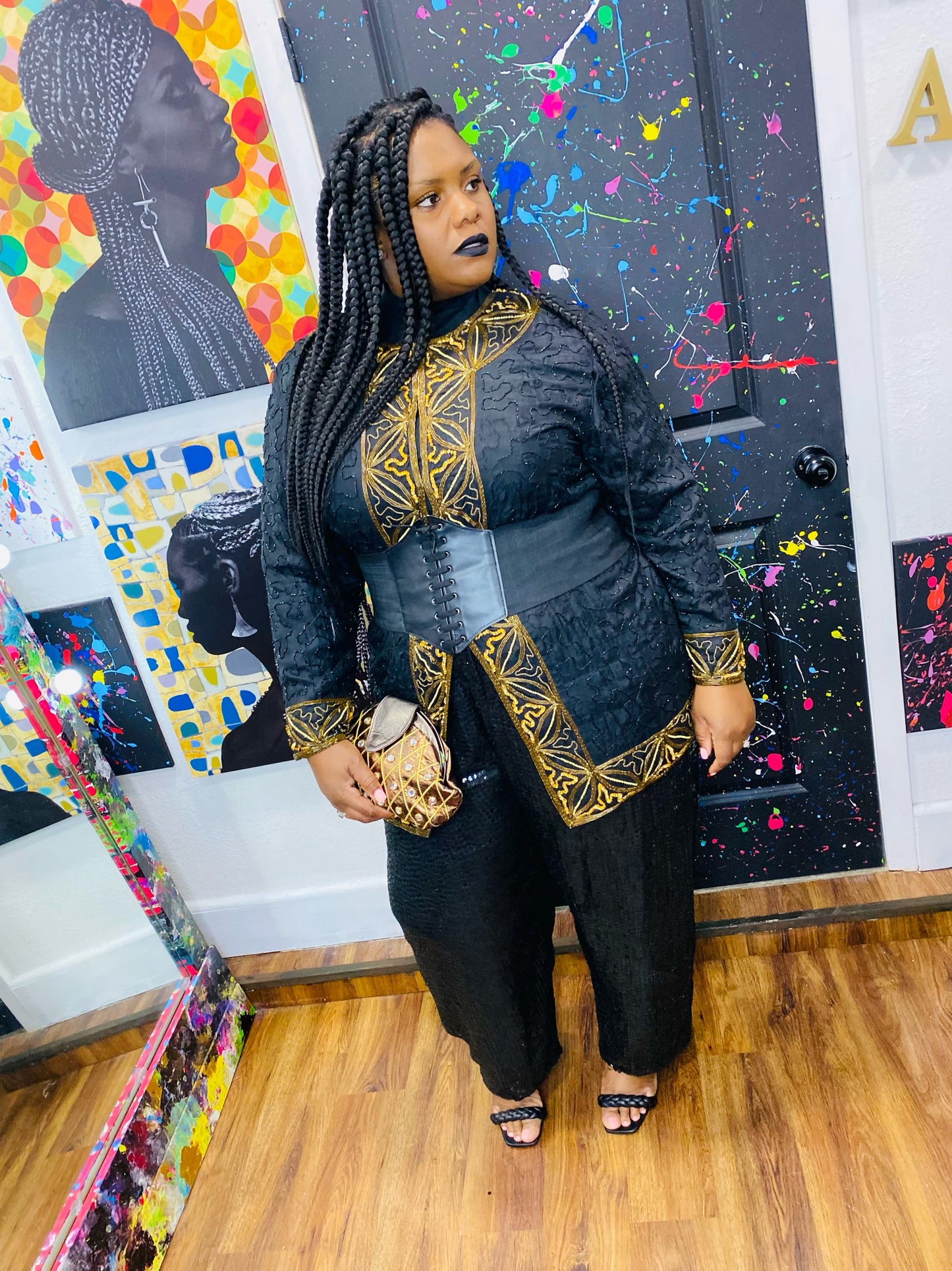 Vintage 100% Silk Sequin Set (20)