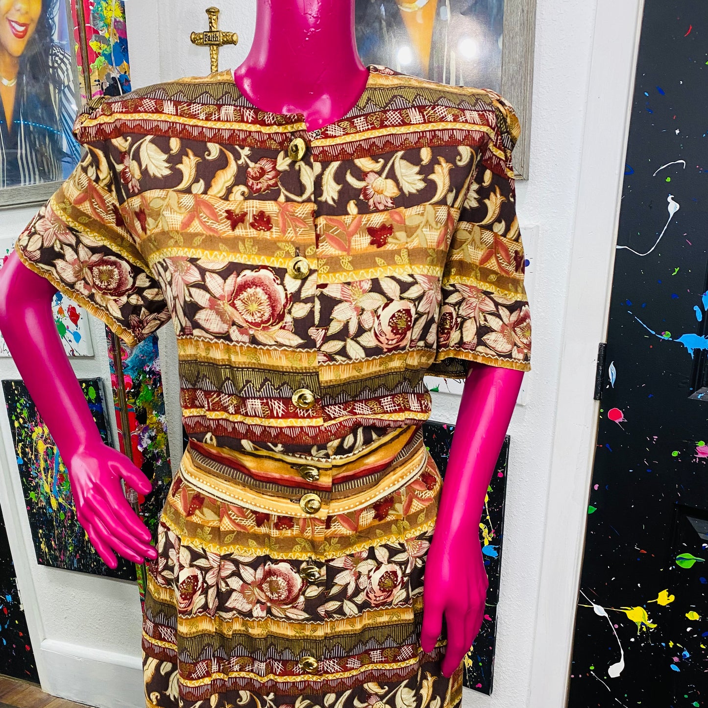 Vintage Positive Attitude Dress