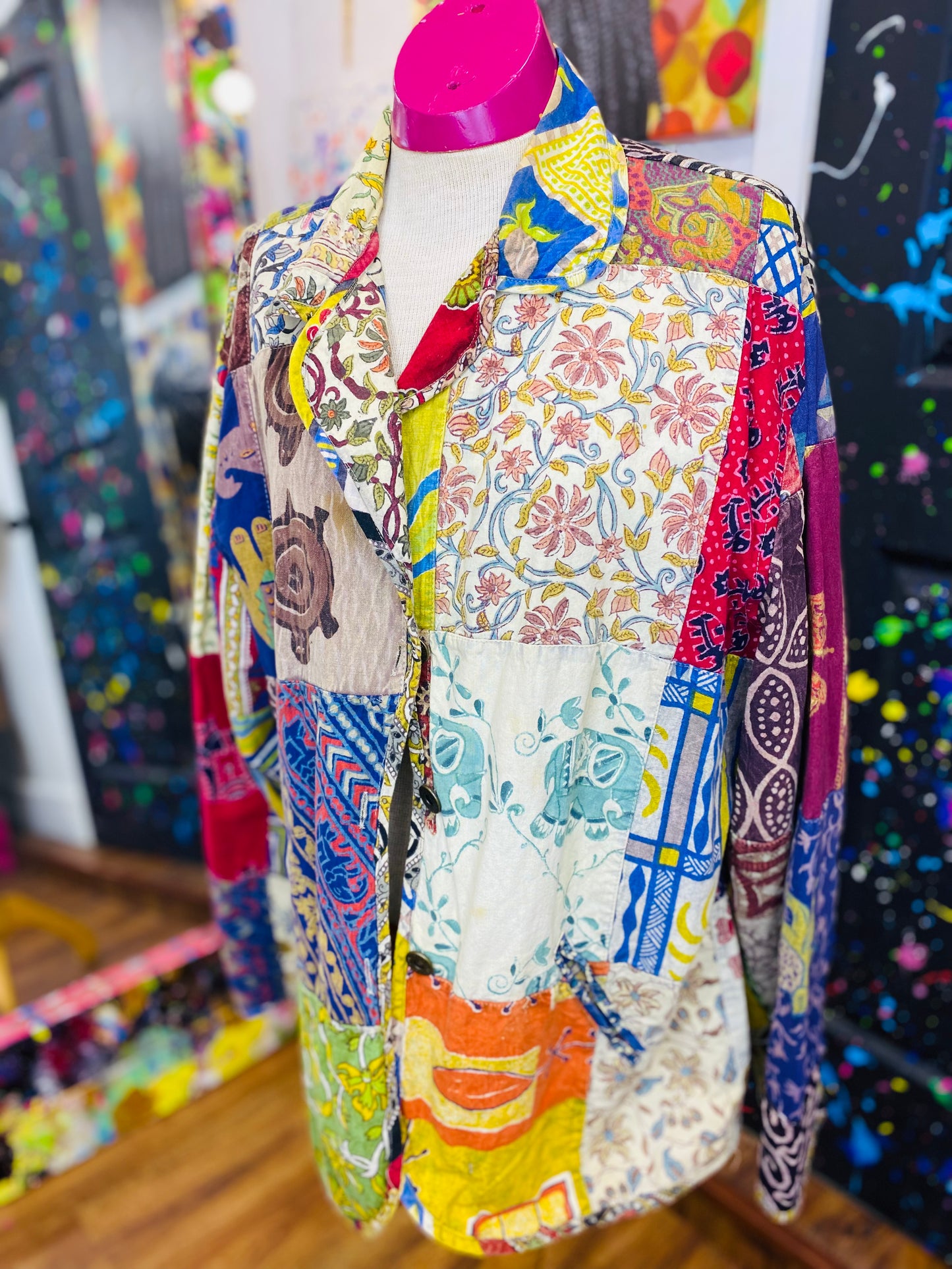 Vintage Patchwork Blazer